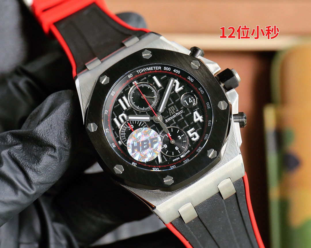 “HBF Factory Royal Oak Offshore Series: Breaking Fake Watches with Original JF Plant Technology” - 图片 2