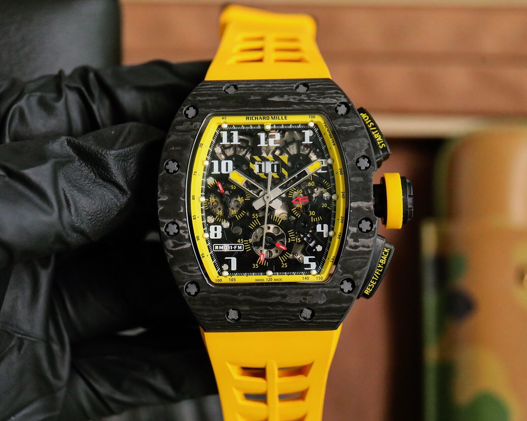 Richard Mille RM 11-03 Series: Advanced Anthropo-Engineering Designs for Landmarks with Titanium and Rose Gold Options