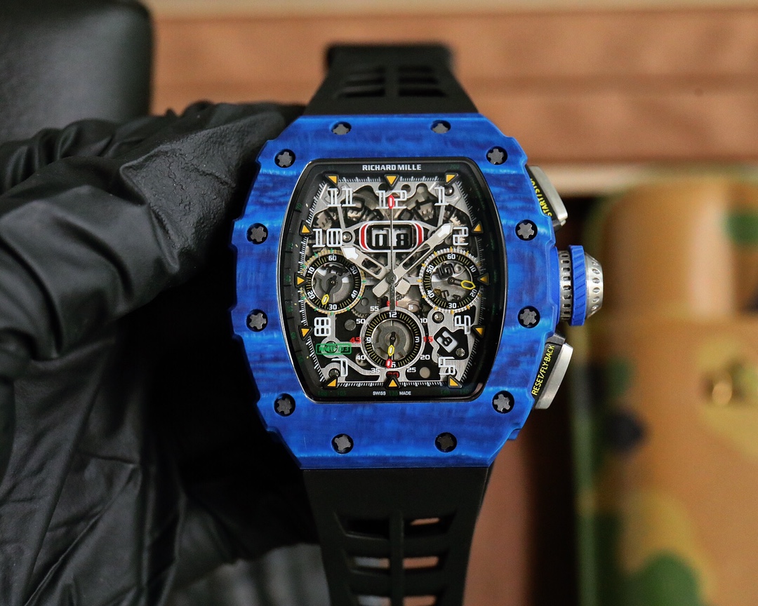 Title: Richard Mille RM 11-03 Series: Advanced Design and Functionality in Luxury Watches Summary: RM 11-03 series features advanced design elements, including titanium and rose gold options