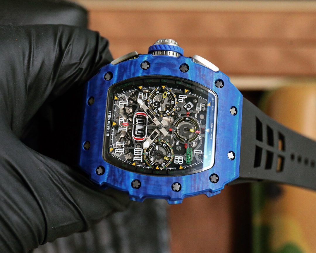 Title: Richard Mille RM 11-03 Series: Advanced Design and Functionality in Luxury Watches Summary: RM 11-03 series features advanced design elements, including titanium and rose gold options - 图片 4