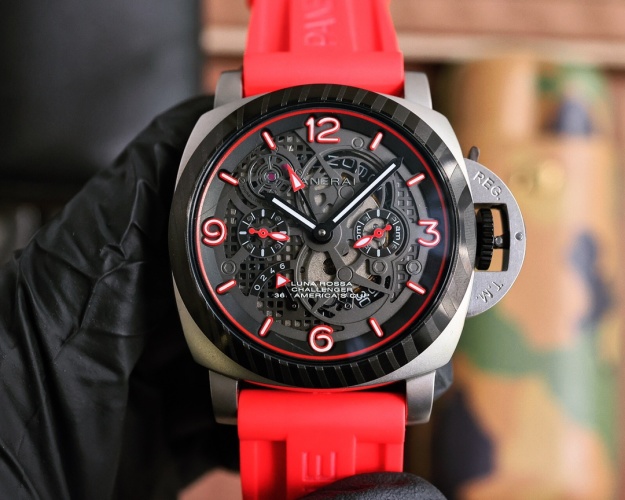 Panerai Men's Automatic Mechanical Watch with Rubber Strap, 44mm 1 Panerai Men's Automatic Mechanical Watch with Rubber Strap, 44mm