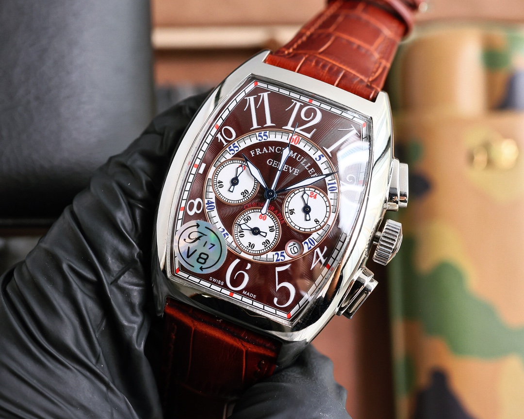 Exclusive Frank Muller Watch: 40*52mm, Japanese Stone Core, Oxen-Covered Button - 图片 3