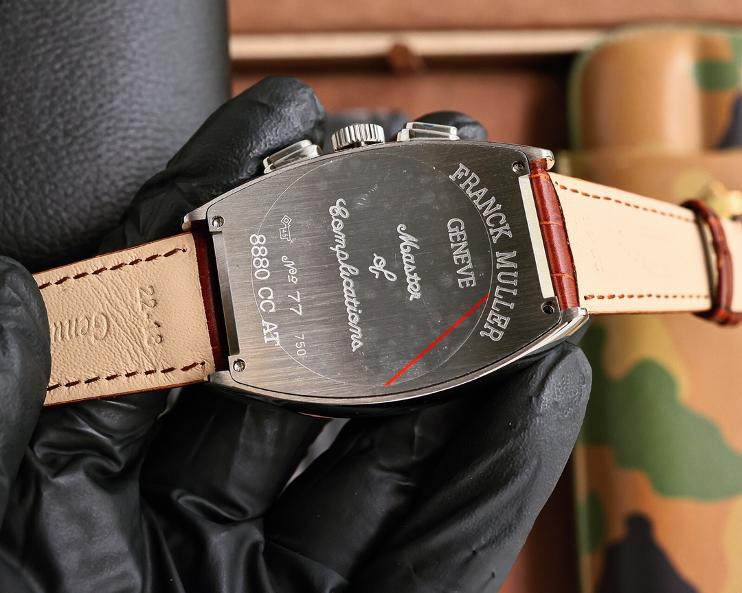 Exclusive Frank Muller Watch: 40*52mm, Japanese Stone Core, Oxen-Covered Button - 图片 8