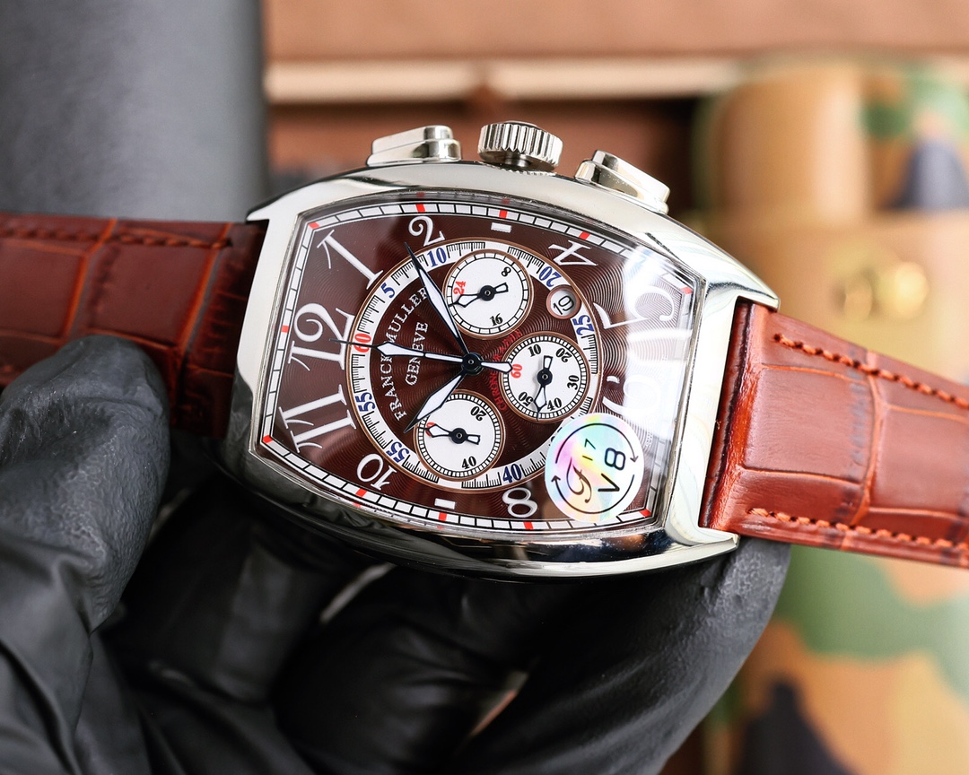 Exclusive Frank Muller Watch: 40*52mm, Japanese Stone Core, Oxen-Covered Button - 图片 4
