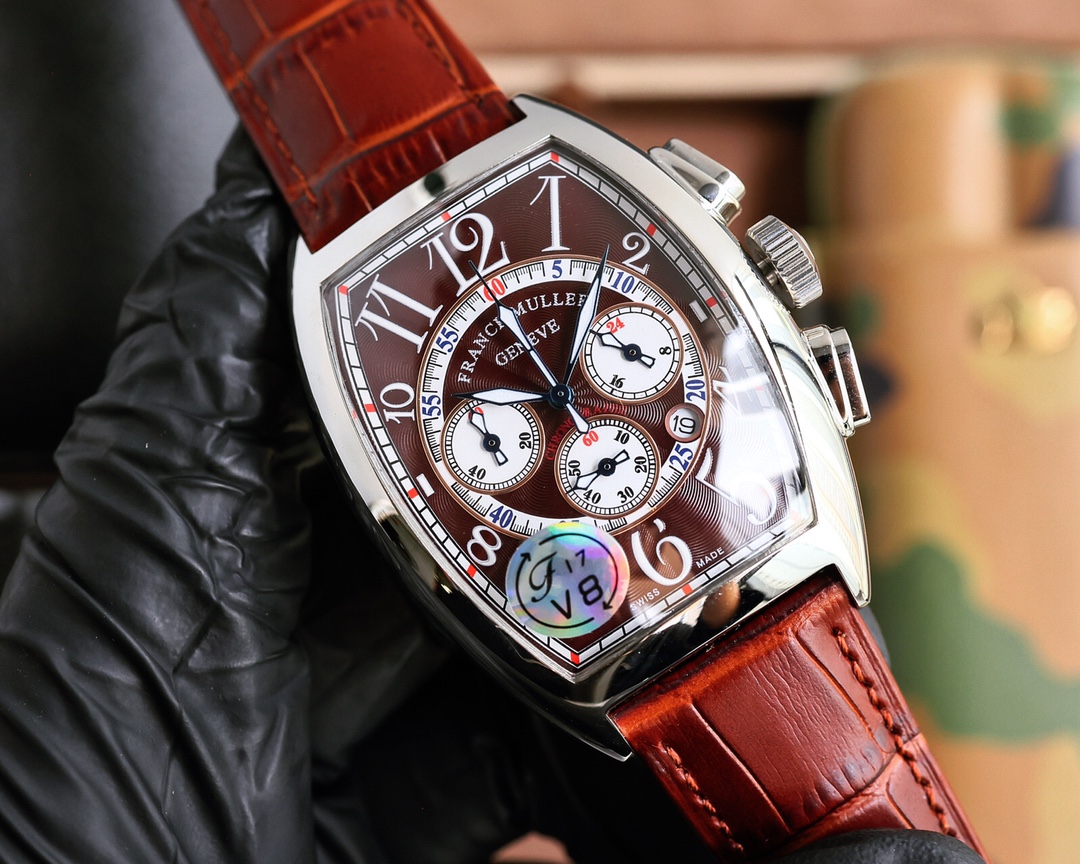Exclusive Frank Muller Watch: 40*52mm, Japanese Stone Core, Oxen-Covered Button - 图片 2
