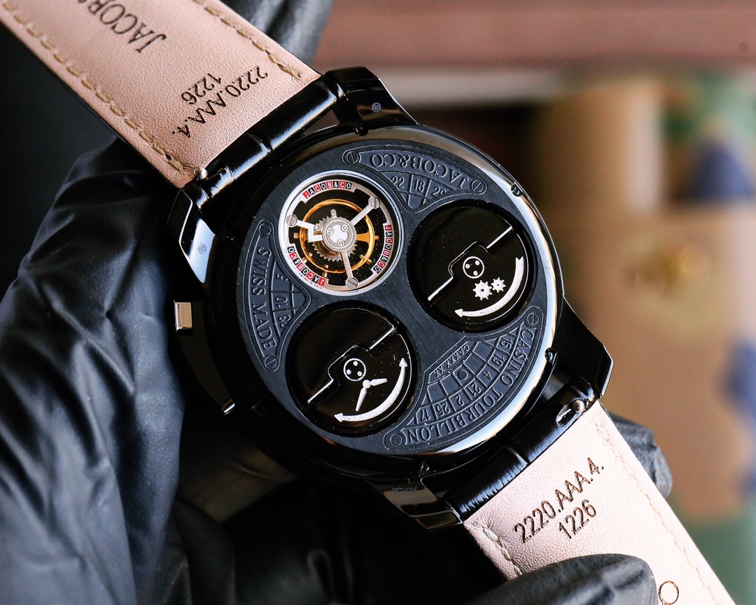 “Jack Panther Casino Tourbillon Wristwatch: Roulette Game in a Wearable Masterpiece” - 图片 8