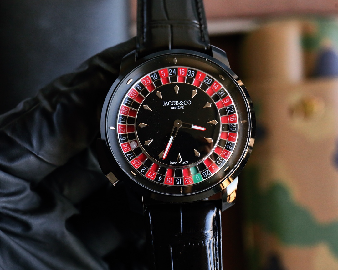 “Jack Panther Casino Tourbillon Wristwatch: Roulette Game in a Wearable Masterpiece”