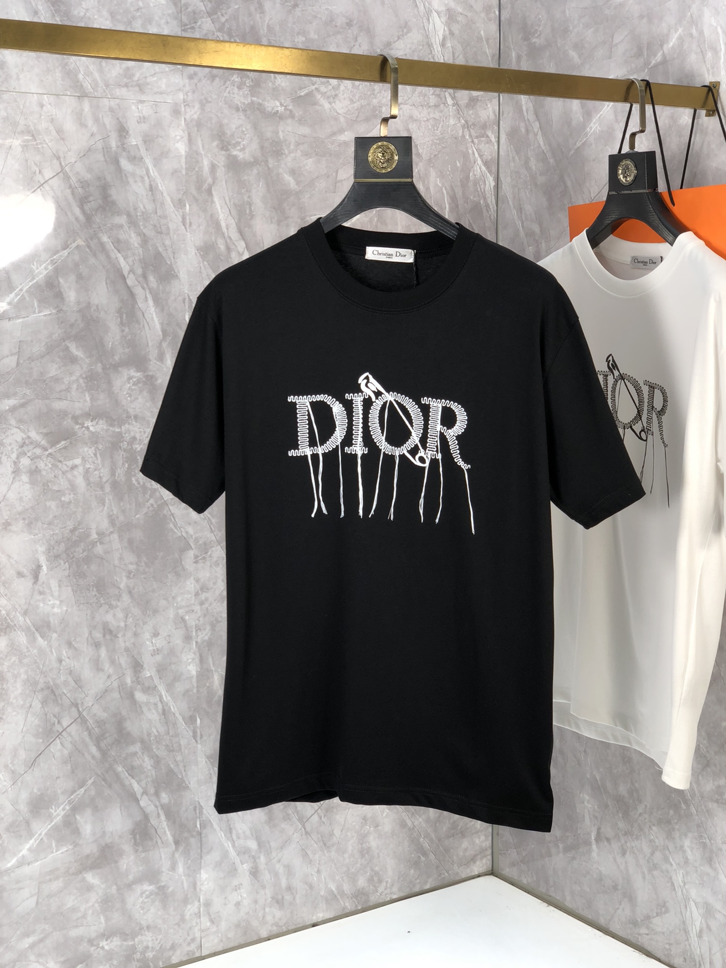 Dior Clothing T-Shirt Cotton Fashion Short Sleeve