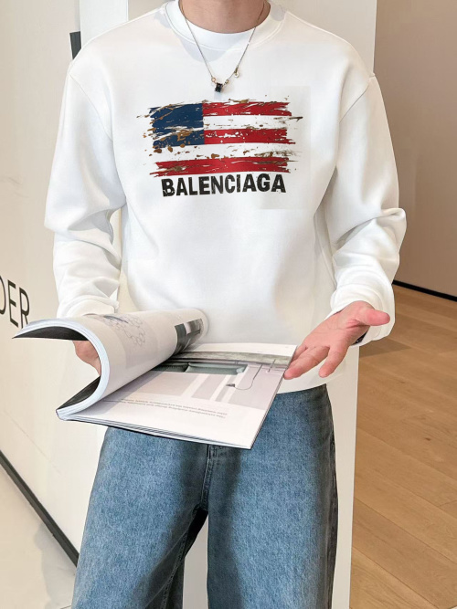 Balenciaga 2025 New Round Neck Sweatshirt - Premium Cotton, Comfortable Fit 1 Balenciaga 2025 New Round Neck Sweatshirt - Premium Cotton, Comfortable Fit