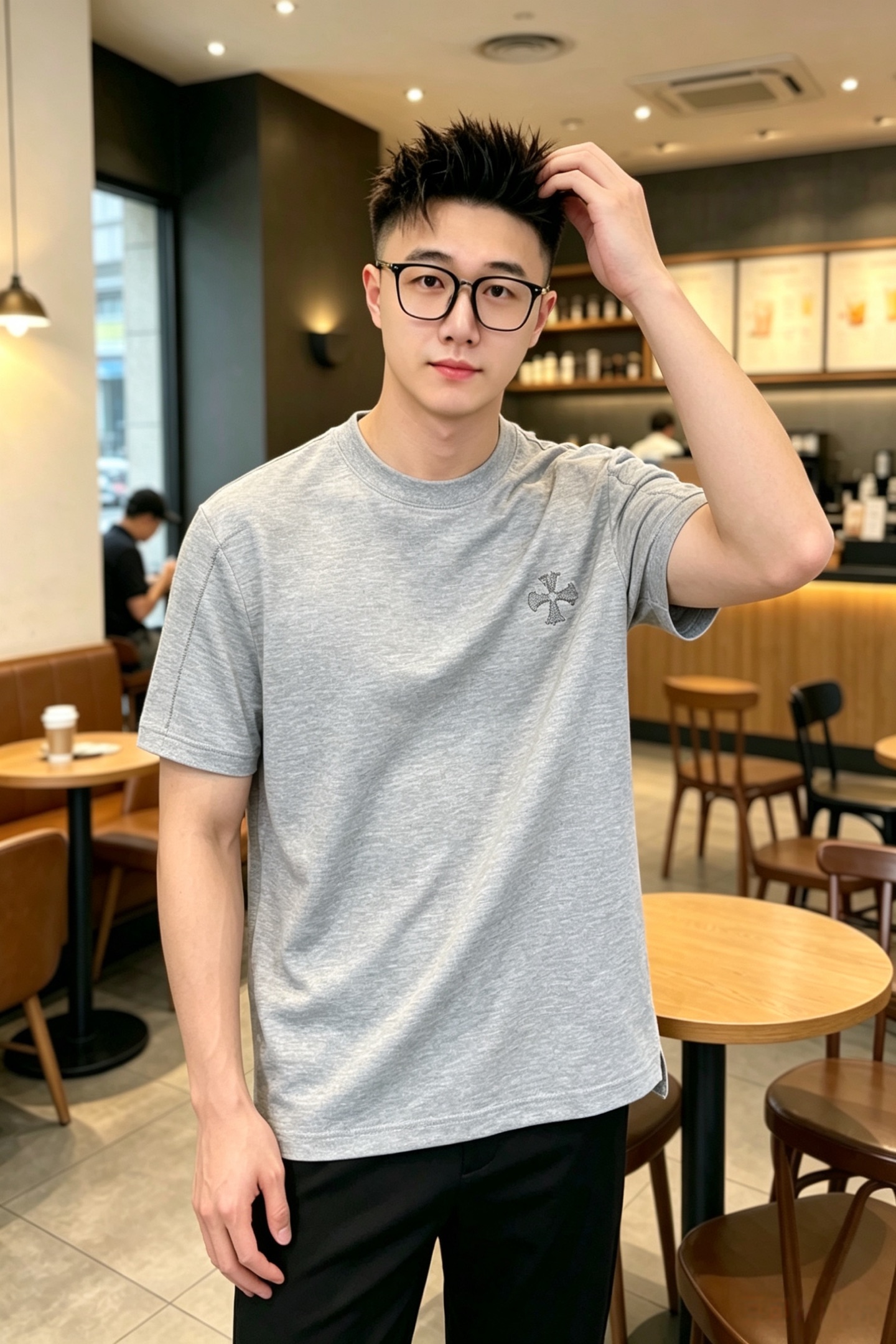NO:834341,Kroxin's 2026 spring and summer new debut counter, the latest short-sleeved round neck T-shirt, high-end customization, avant-garde and fashionable design!  The brand logo is designed with heavy craftsmanship. High-end customized cotton fabric. Soft to the touch. Comfortable to wear. Exquisite stitching at the counter level. Fine workmanship. The upper body effect is incomparably handsome!  A must-have for men and women, color black, white, size M to 3XL, chrome hearts, T-shirt, tees, t-shirt,19860909克罗心 2026春夏新款首发专柜最新款短袖圆领T恤 高端订制 设计前卫时尚！品牌logo重工艺设计 高端定制棉面料.手感柔软.穿着舒适.专柜级别精致车线.做工精细.上身效果无敌帅气！男女必备款 颜色黑色 白色 码数M一3XL,,chrome hearts,T-shirt,tees，t-shirt,,Men's clothing