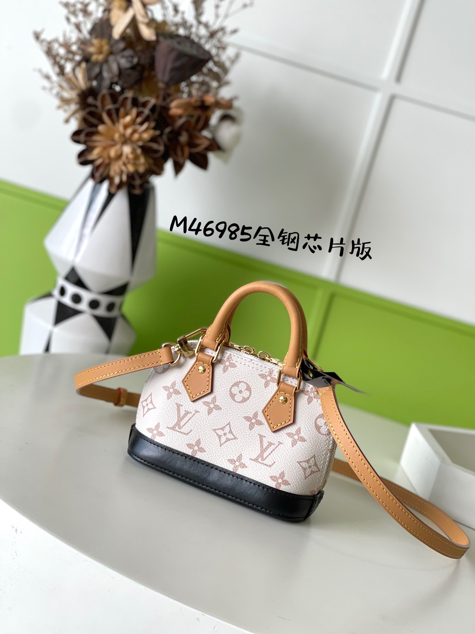 𝙉𝘼𝙉𝙊 𝘼𝙇𝙈𝘼 𝙈𝙄𝙉𝙄 bolso concha duna M46895 versión libre de inspección# ■Tamaño: 18*12*8𝐜𝐦 ■ 𝐍𝐚𝐧𝐨 𝐀𝐥𝐦…