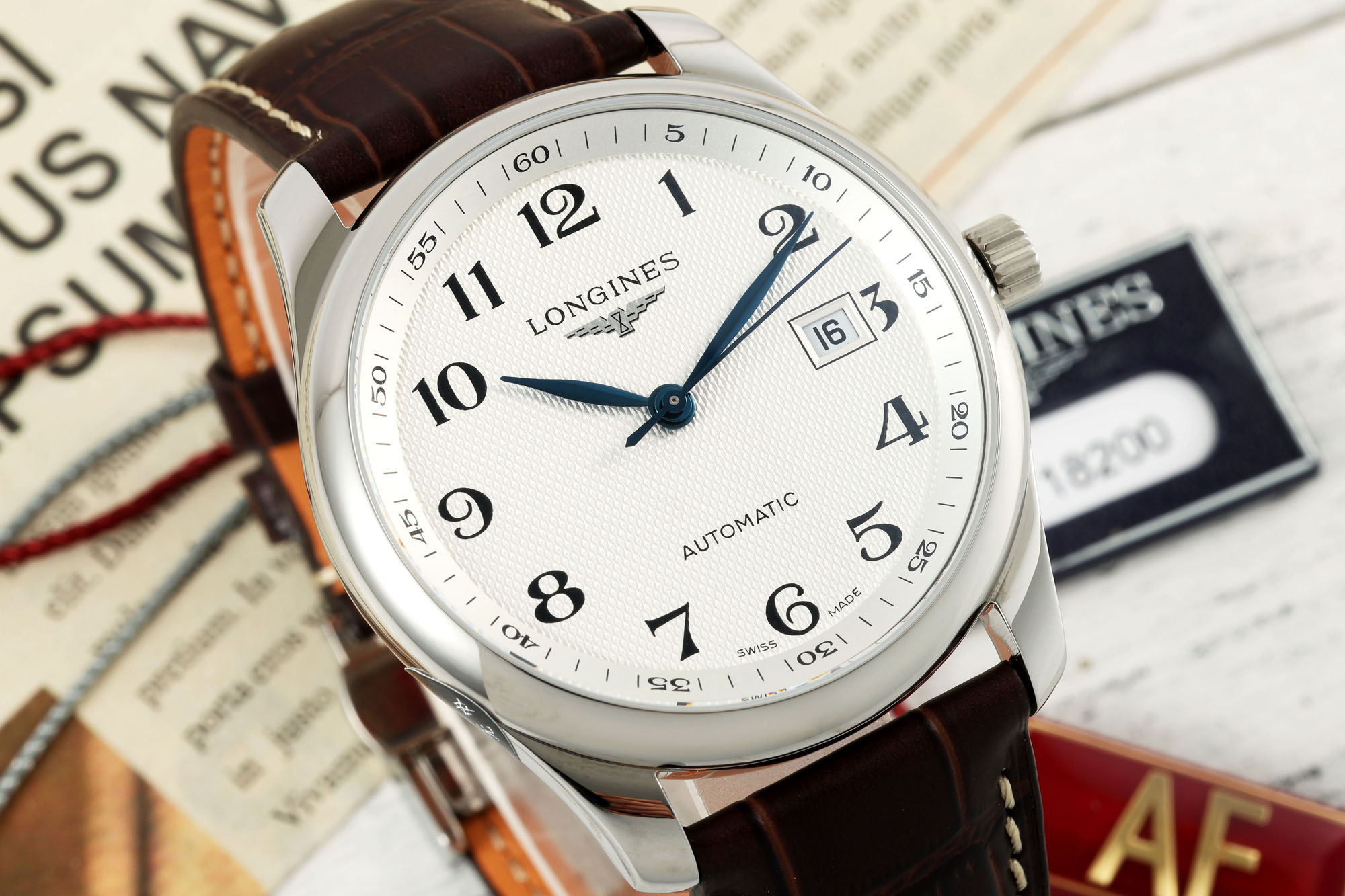 Longines AF Pioneer 40mm Automatic Watch: Steel Case, Date Display, 100m Water Resistance - 图片 3