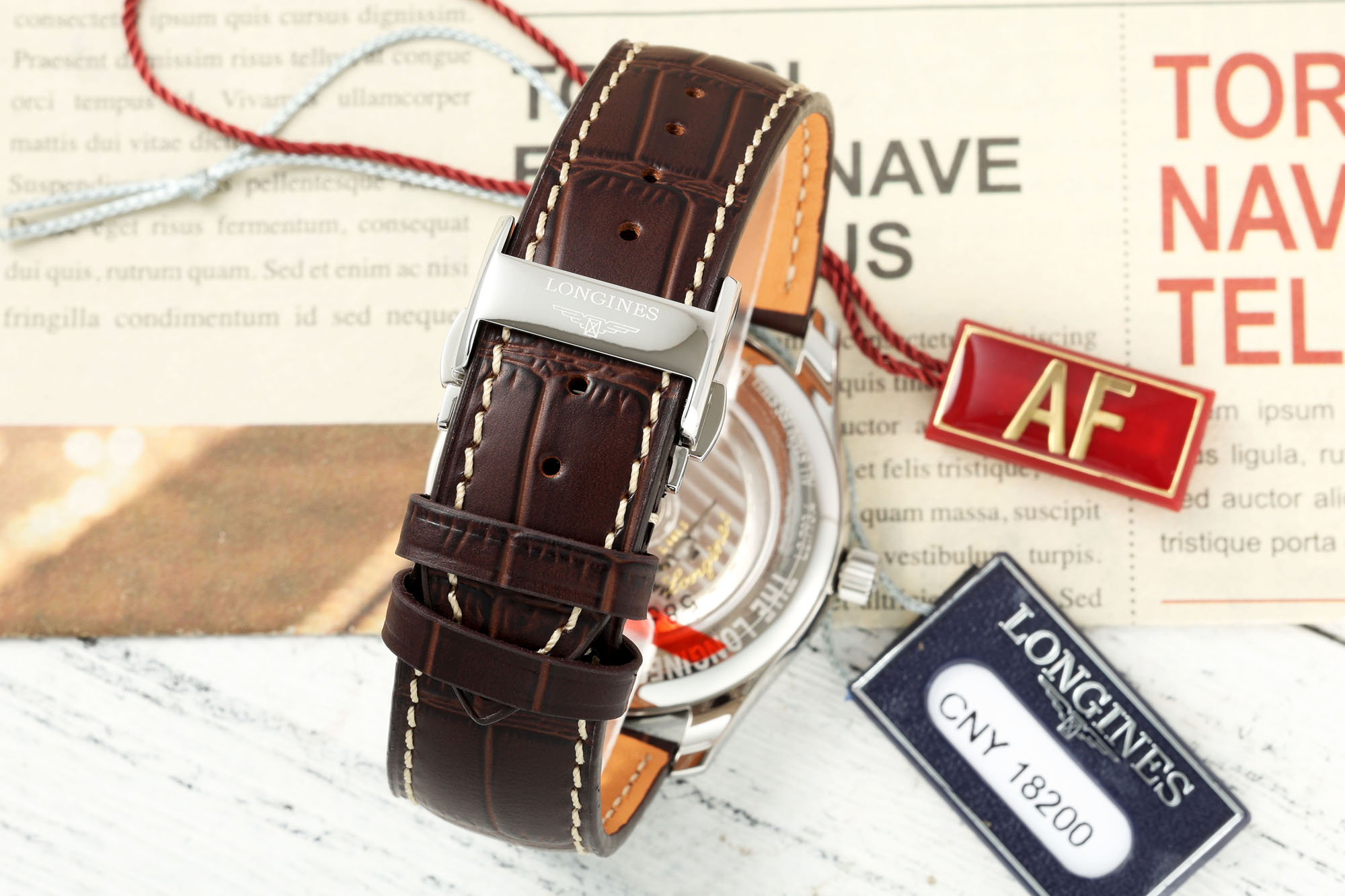 Longines AF Pioneer 40mm Automatic Watch: Steel Case, Date Display, 100m Water Resistance - 图片 9