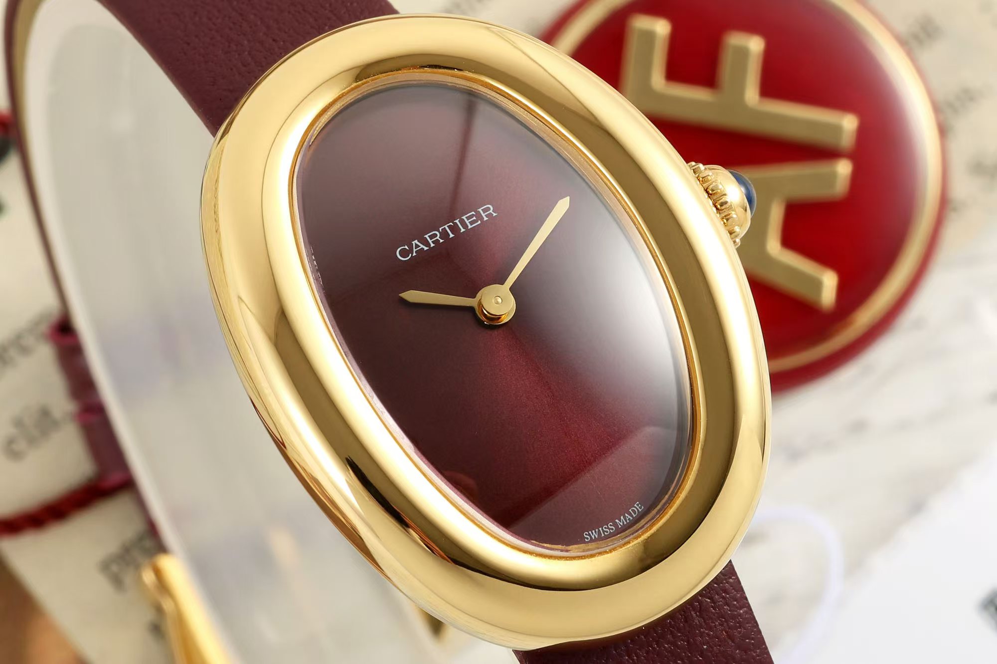 “Cartier Bagnoire Wristwatch Series: 100-Year Process, Perfect Recapitulation, Classic Design, Elegant Beauty” - 图片 2