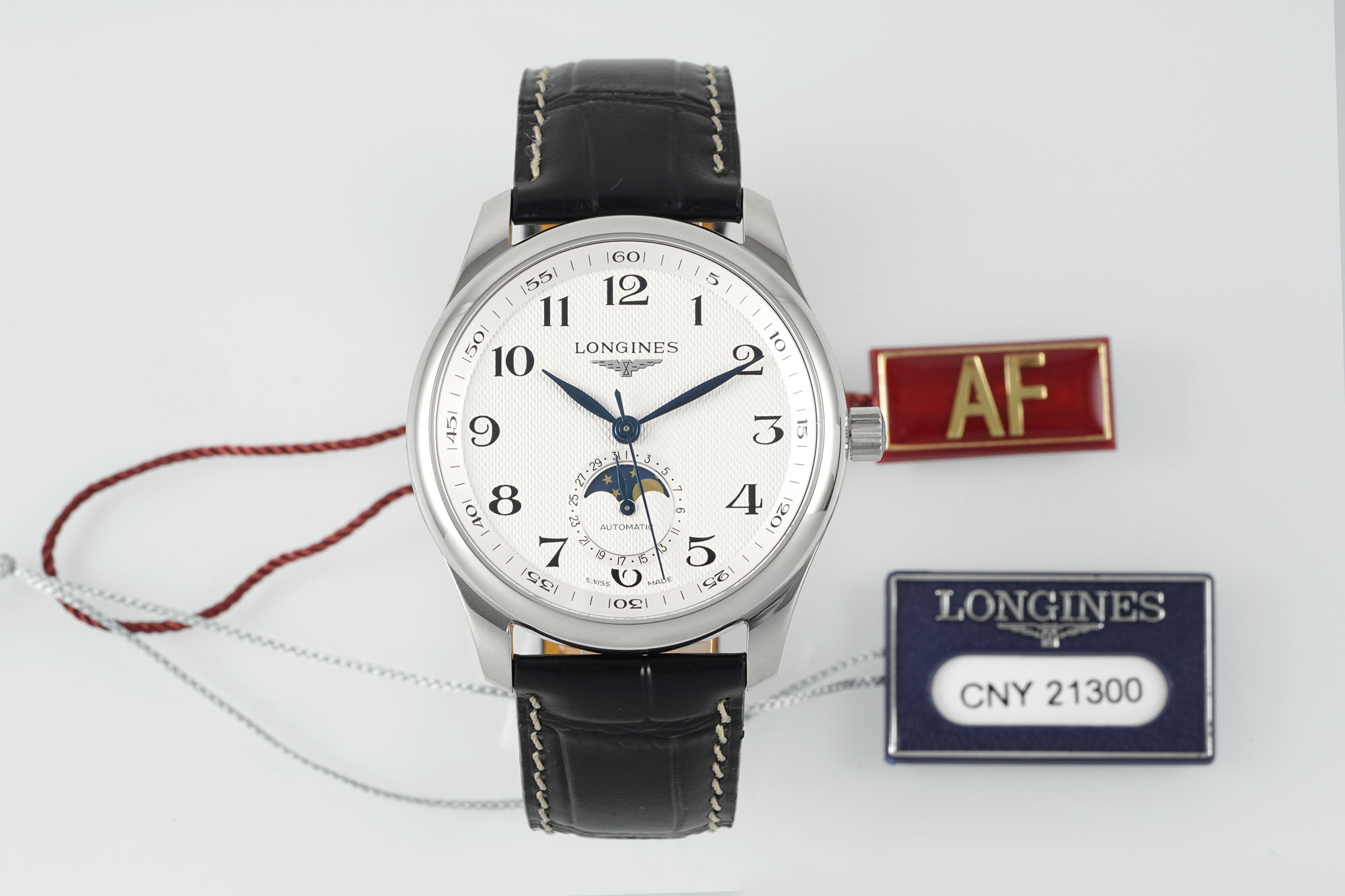 “AF Pioneers 40MM Moon Pine & Springstone Watch: Elegant, Noble, and Perfect for Asian Men” - 图片 1
