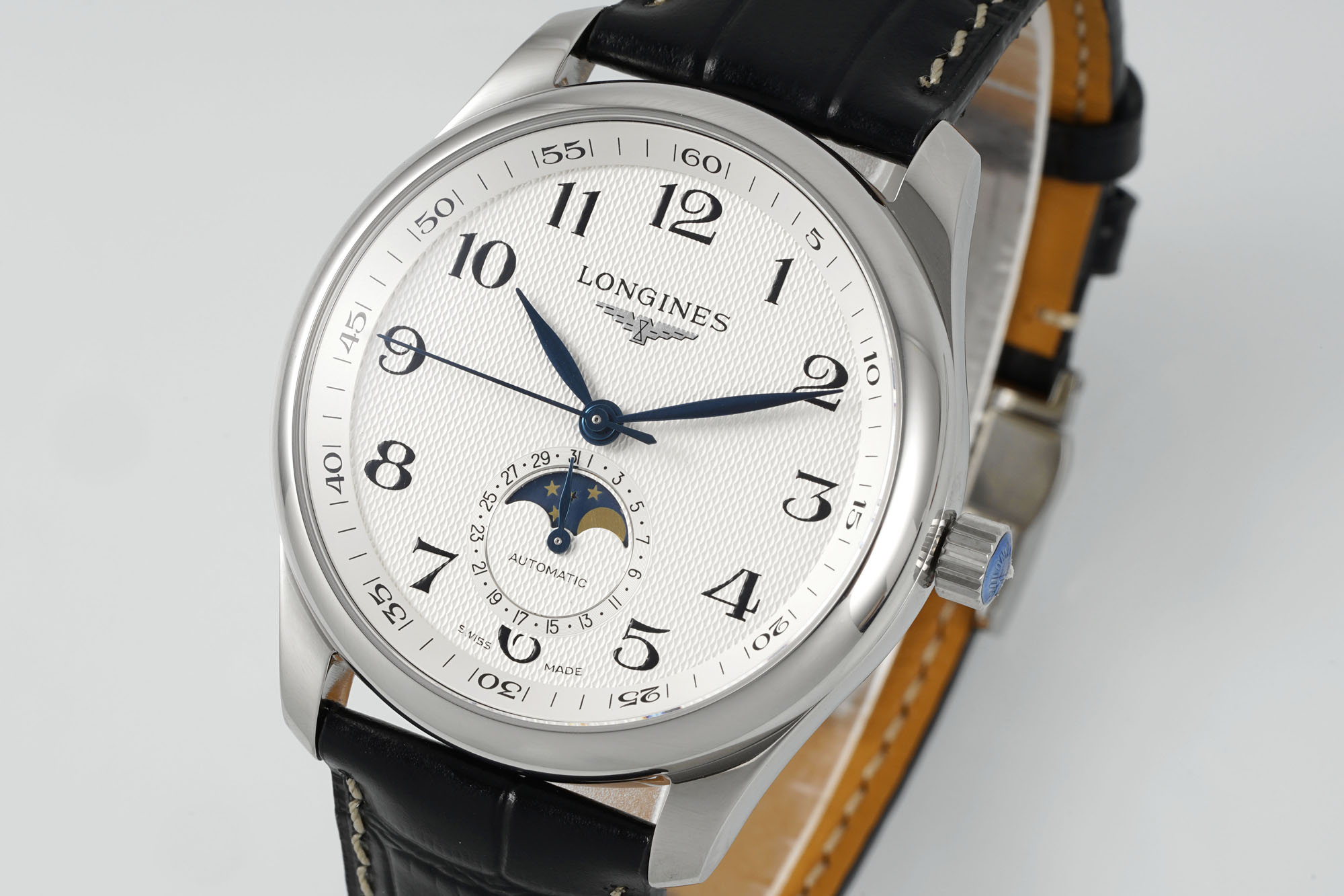 “AF Pioneers 40MM Moon Pine & Springstone Watch: Elegant, Noble, and Perfect for Asian Men” - 图片 3