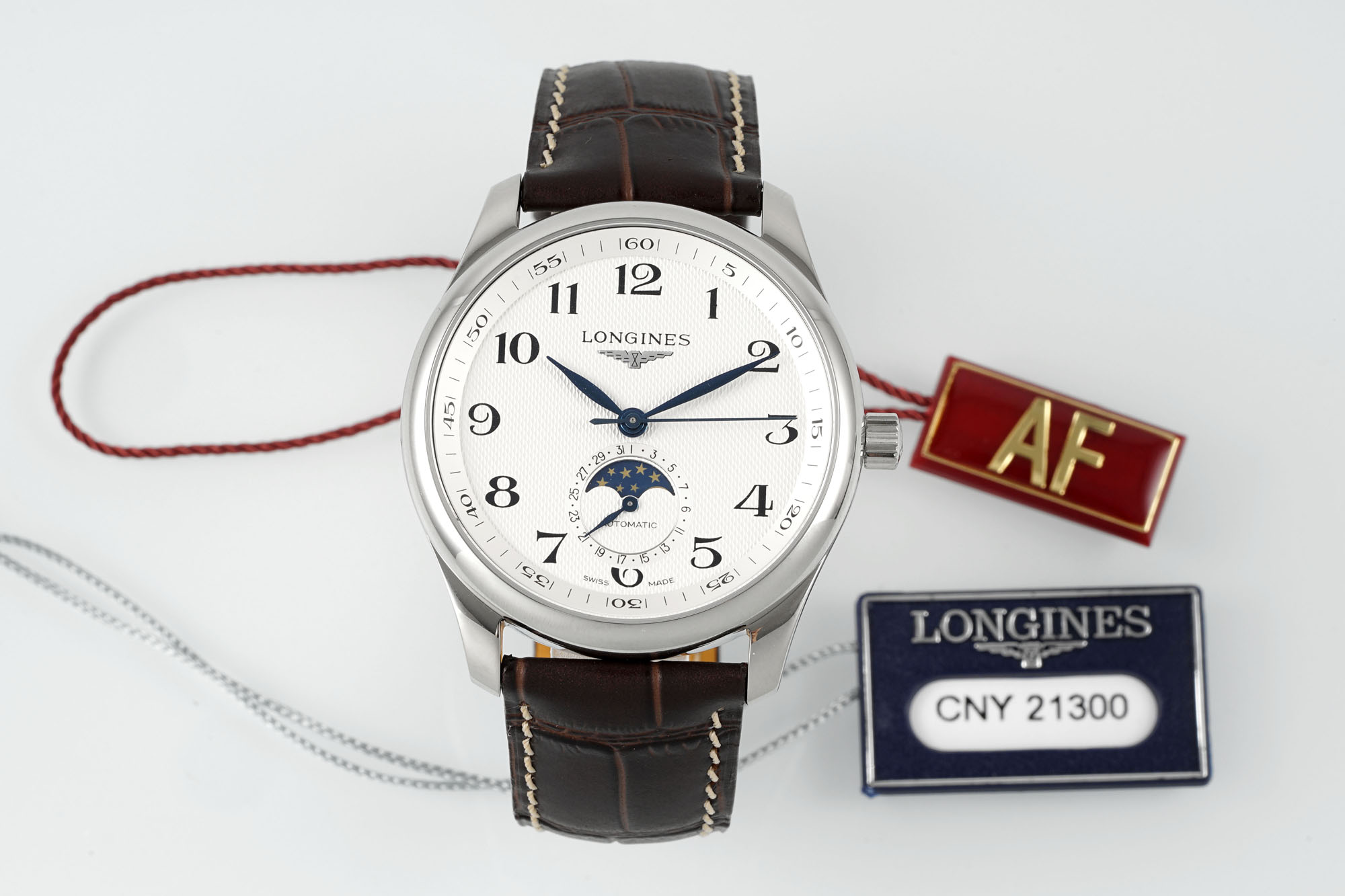 “AF Pioneers Moon Pine Springstone 40MM Watch: Elegant Craftsmanship for Asian Men”