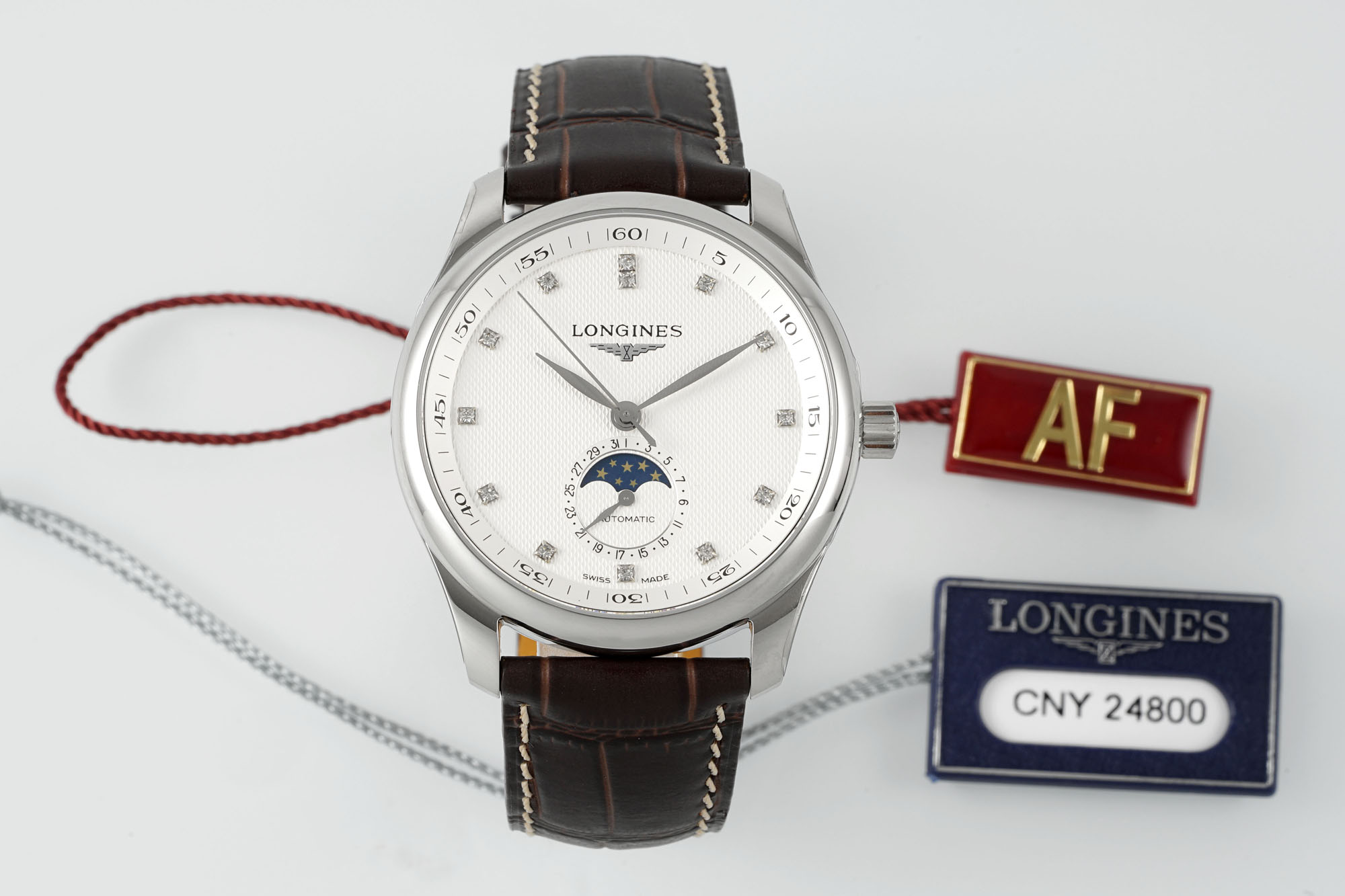 “AF Pioneers 40MM Moon Pine & Springstone Watch: Elegant Craftsmanship for Asian Men”