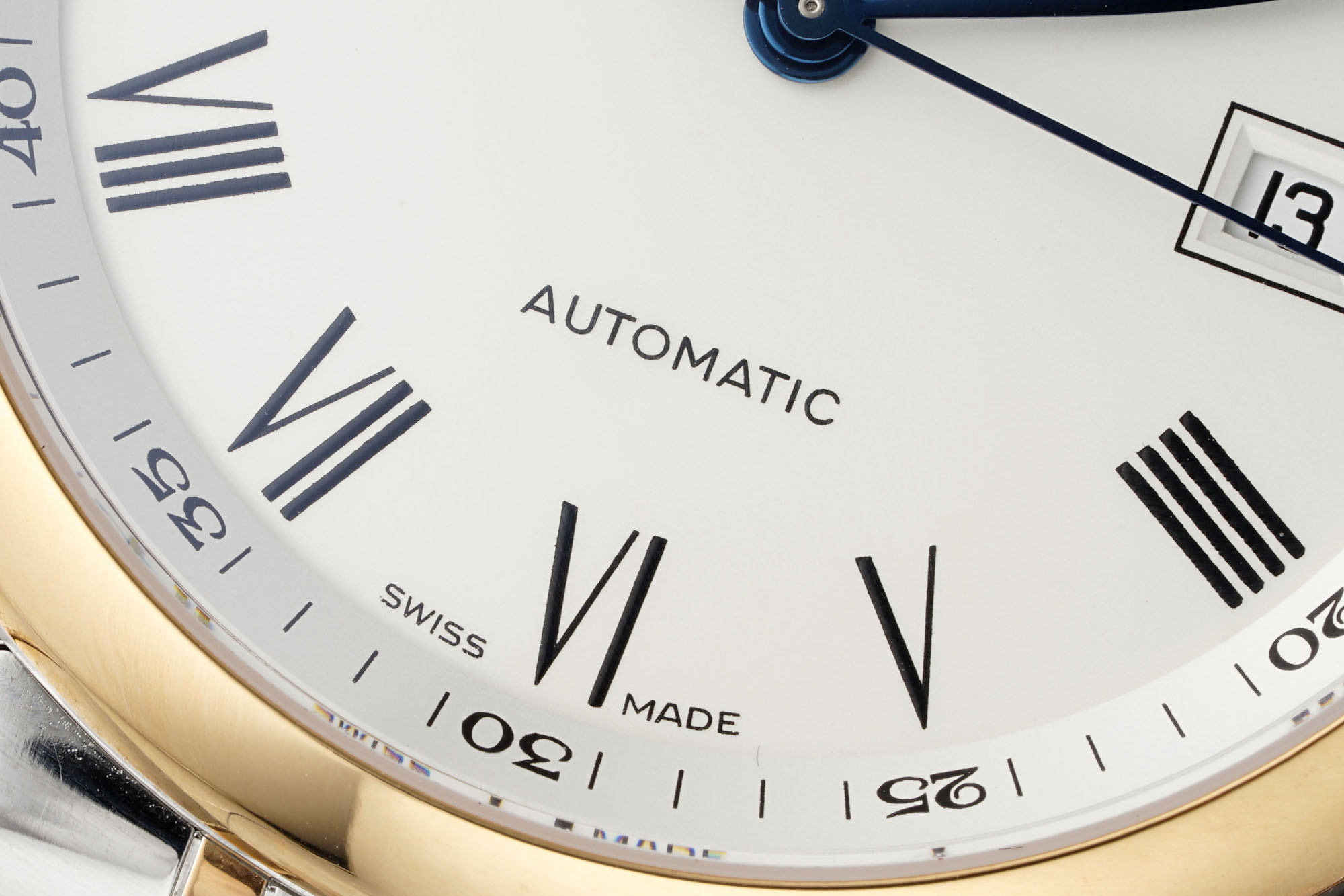 “AF Pioneers 40MM Moon Pine and Springstone Watch: Elegant Design for Asian Men | Silver Wheat Threads Palette” - 图片 4