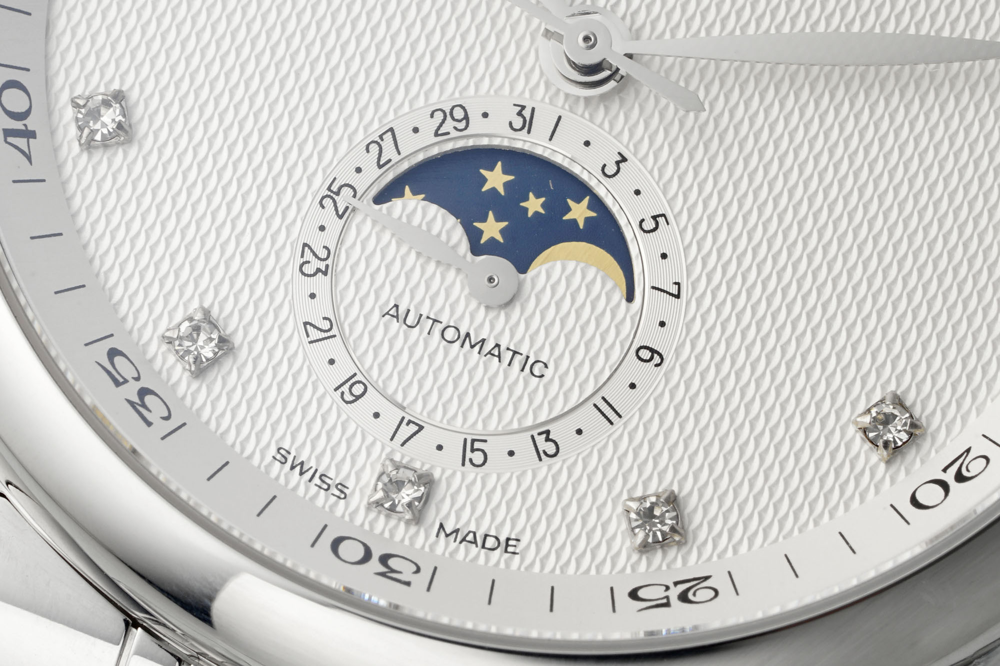 “AF Pioneers 40MM Moon Pine and Springstone Watch: Elegant Craftsmanship for Asian Men” - 图片 4