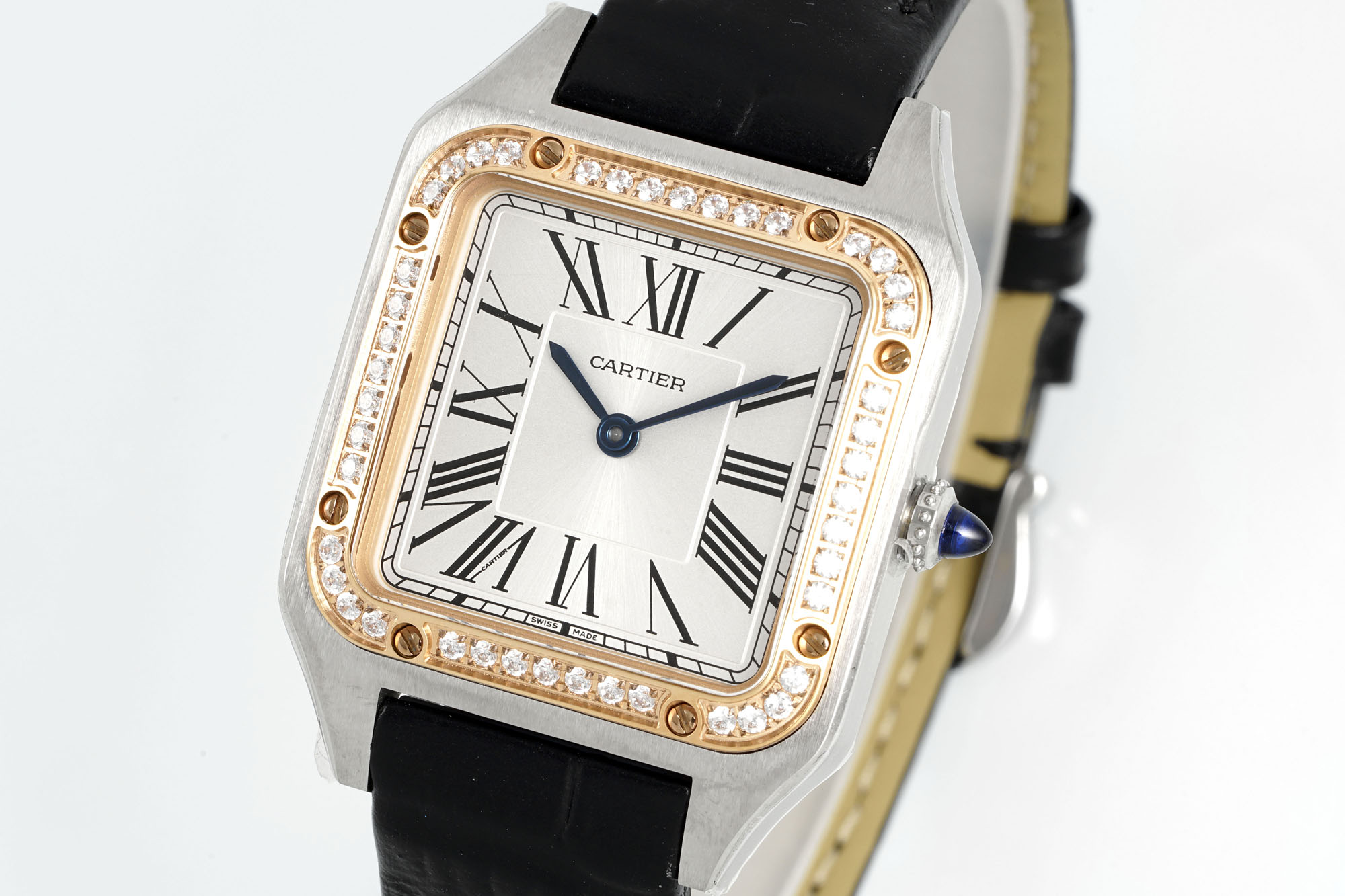 NO:714904,Santos Swiss Quartz, medium size 31.4*43.5 and small size 27.5*38, two sizes for you to choose from.19860909山度士瑞士石英 中号31.4*43.5 小号27.5*38 两种尺寸供君选择,,Watch