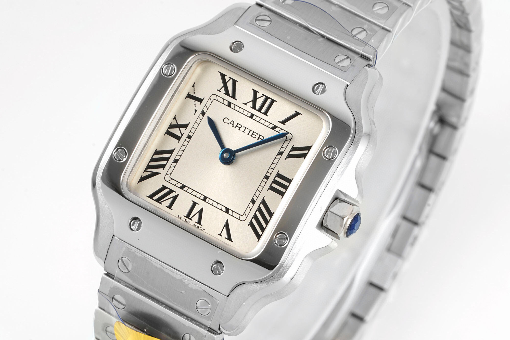NO:764837,Santos Swiss Quartz 27*34.5 new model is grandly launched.19860909山度士瑞士石英27*34.5新款隆重上市,,Watch