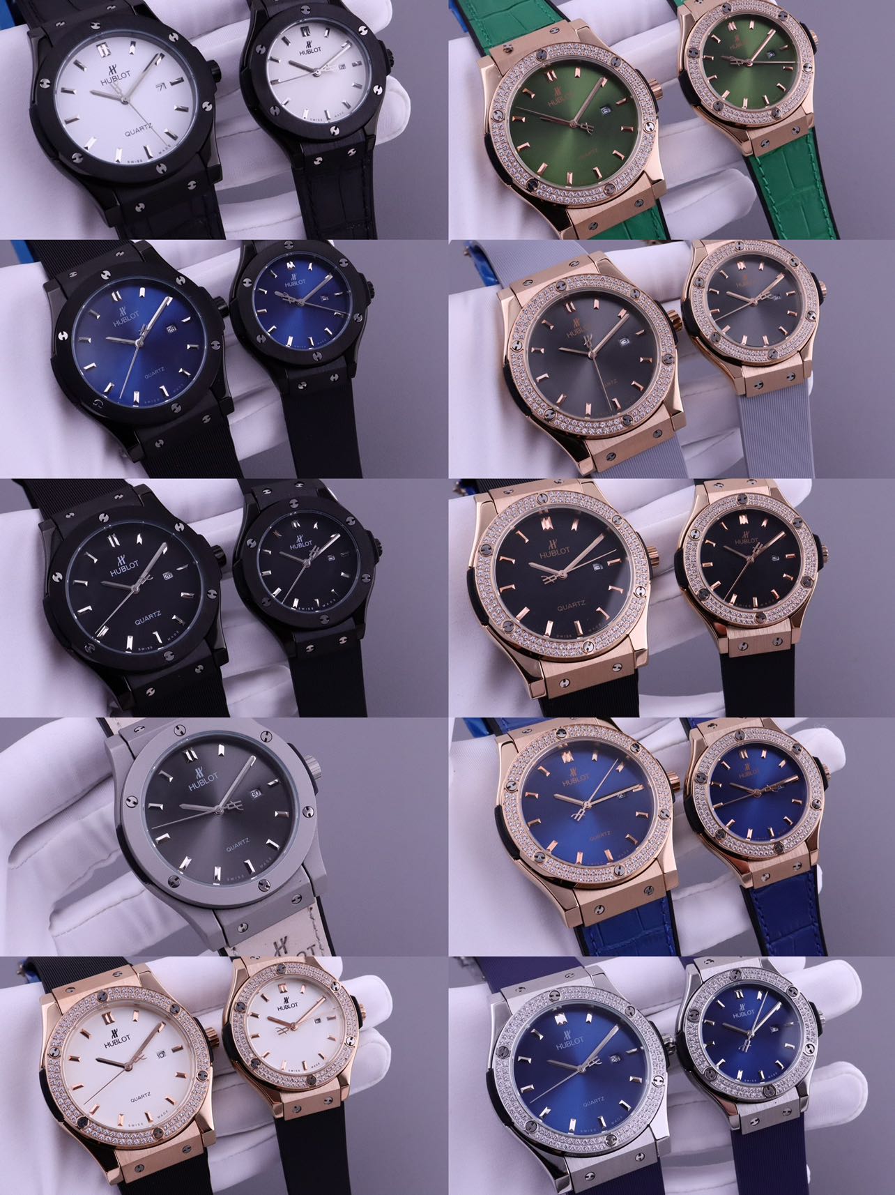 Hublot 中，恒宝款式齐全
