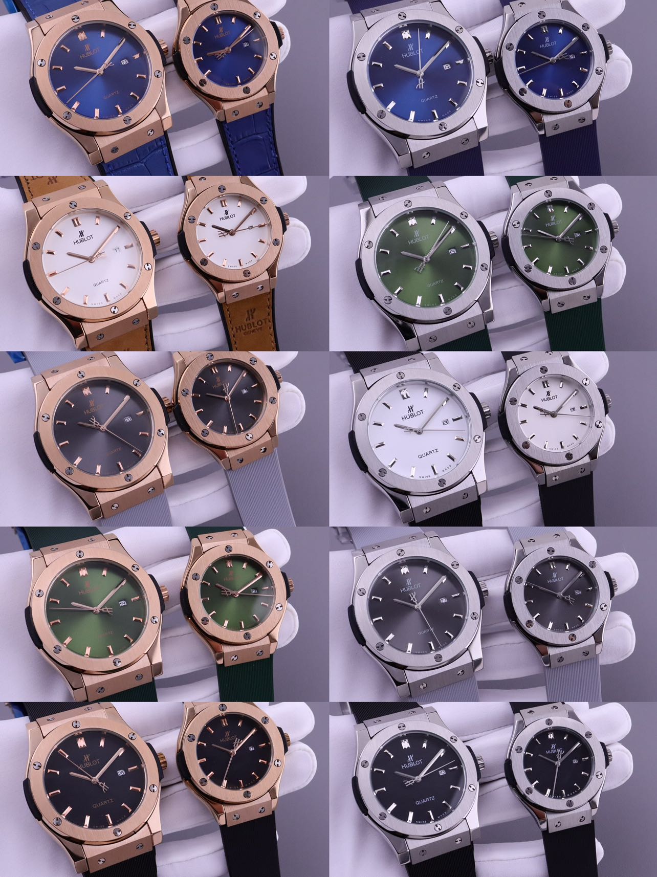 Hublot 中，恒宝款式齐全