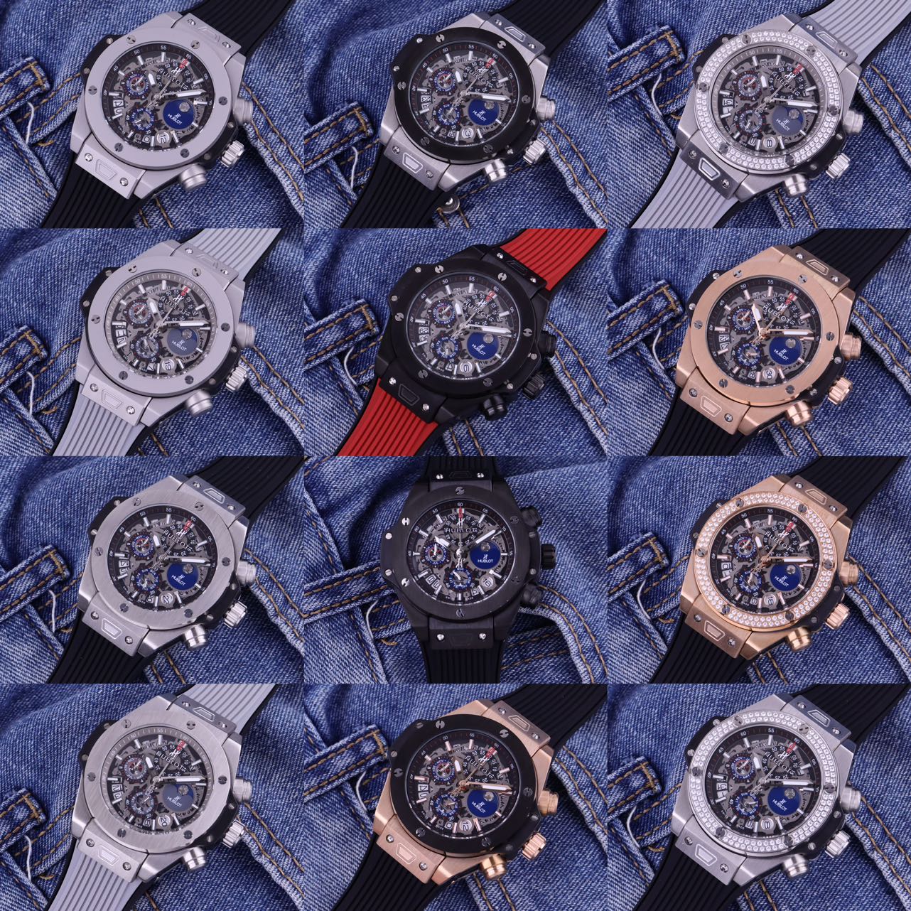 Hublot 中，恒宝款式齐全