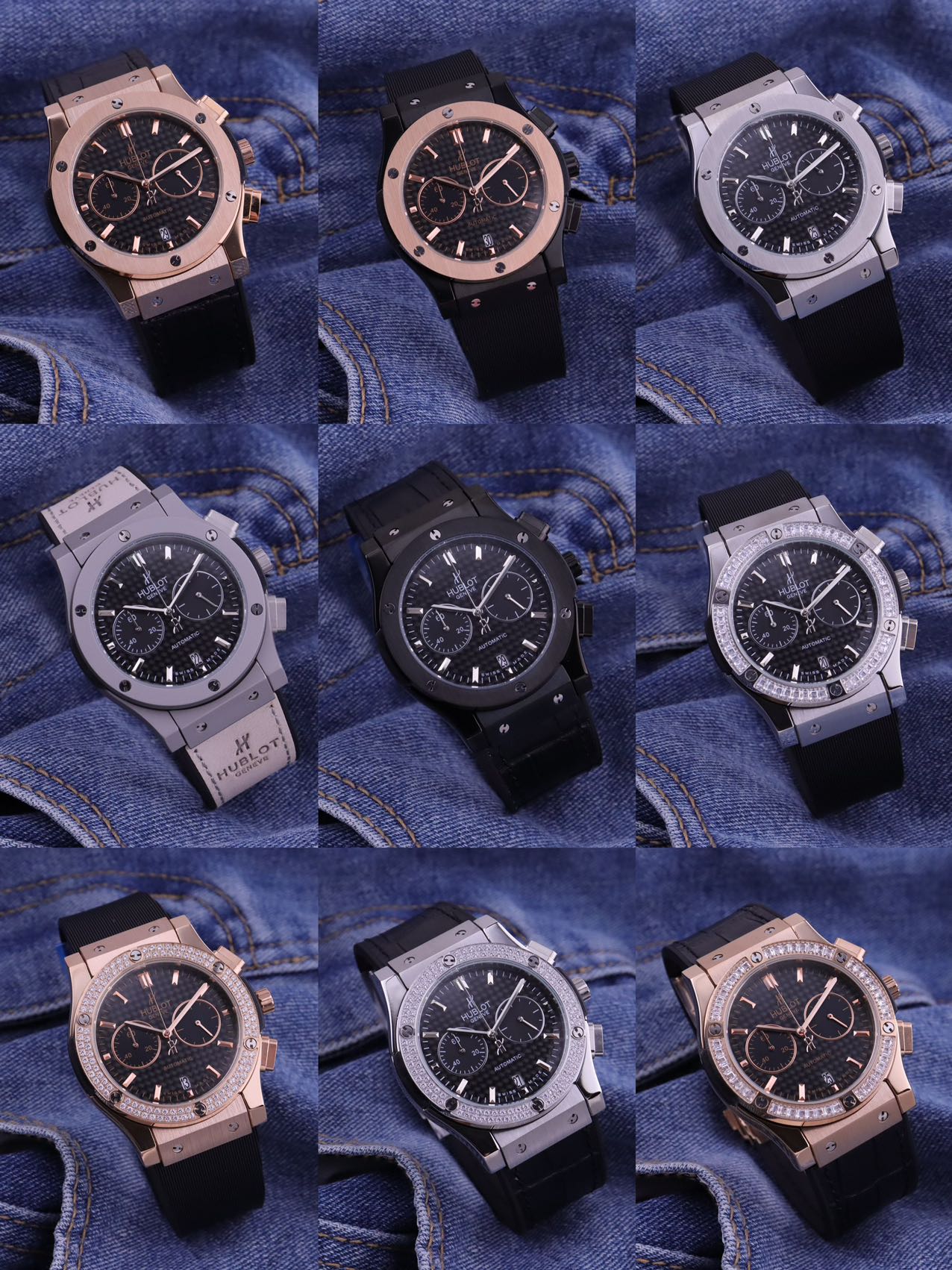 Hublot 中，恒宝款式齐全