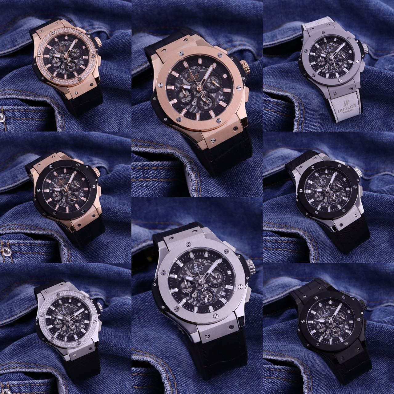 Hublot 中，恒宝款式齐全