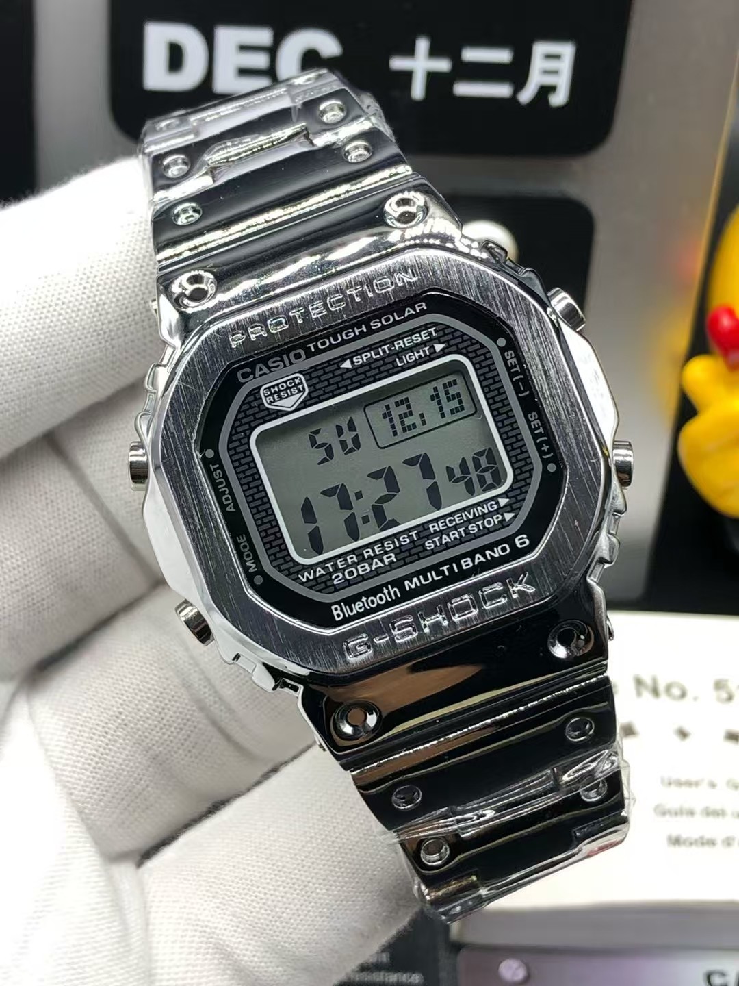 Unknown 卡西欧G-SHOCK GMW-B5000系列、35周年限量电子运动表 “鲞両” 售+海外订单 30米防水 百搭的电子表