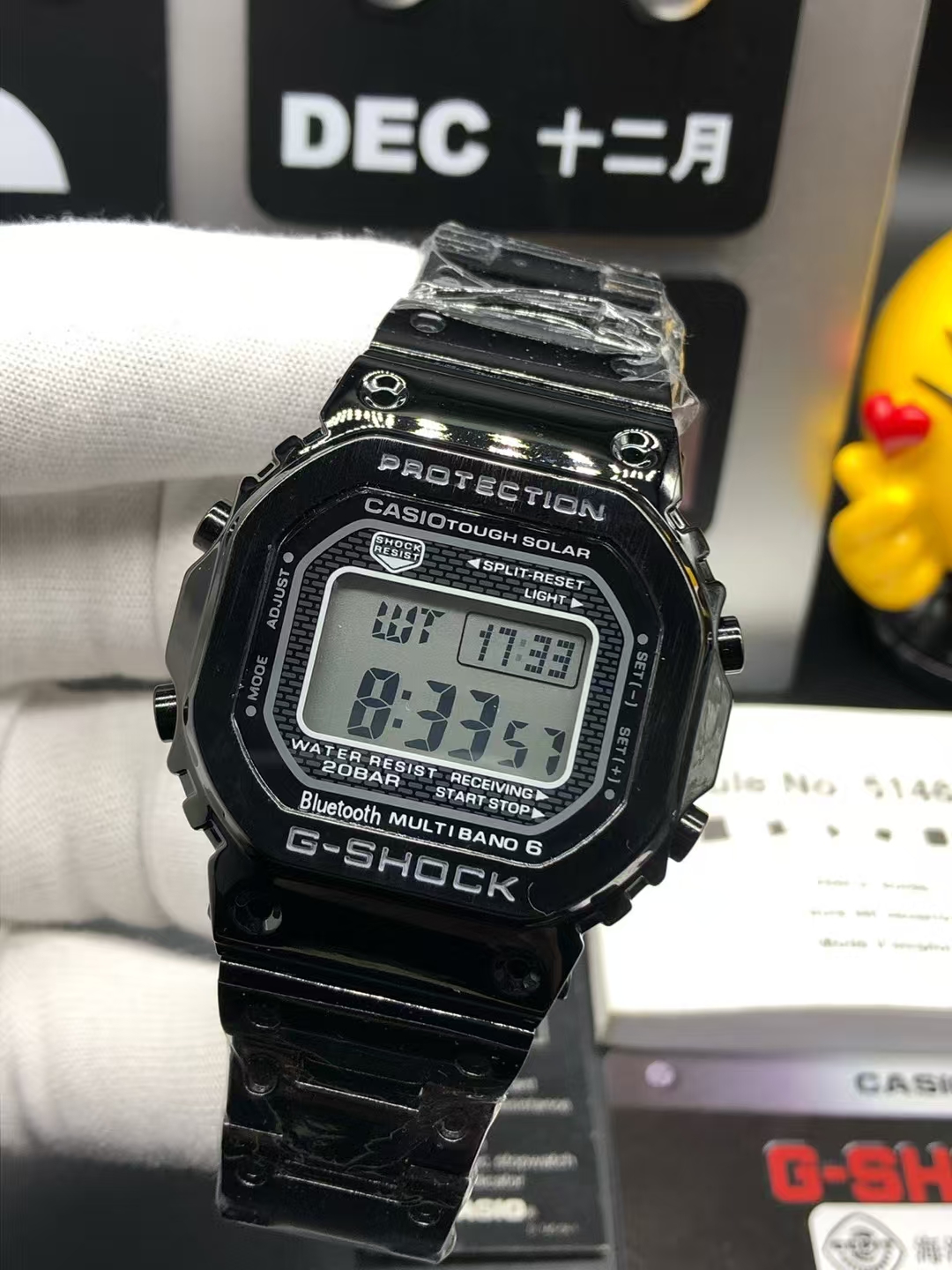 Unknown 卡西欧G-SHOCK GMW-B5000系列、35周年限量电子运动表 “鲞両” 售+海外订单 30米防水 百搭的电子表