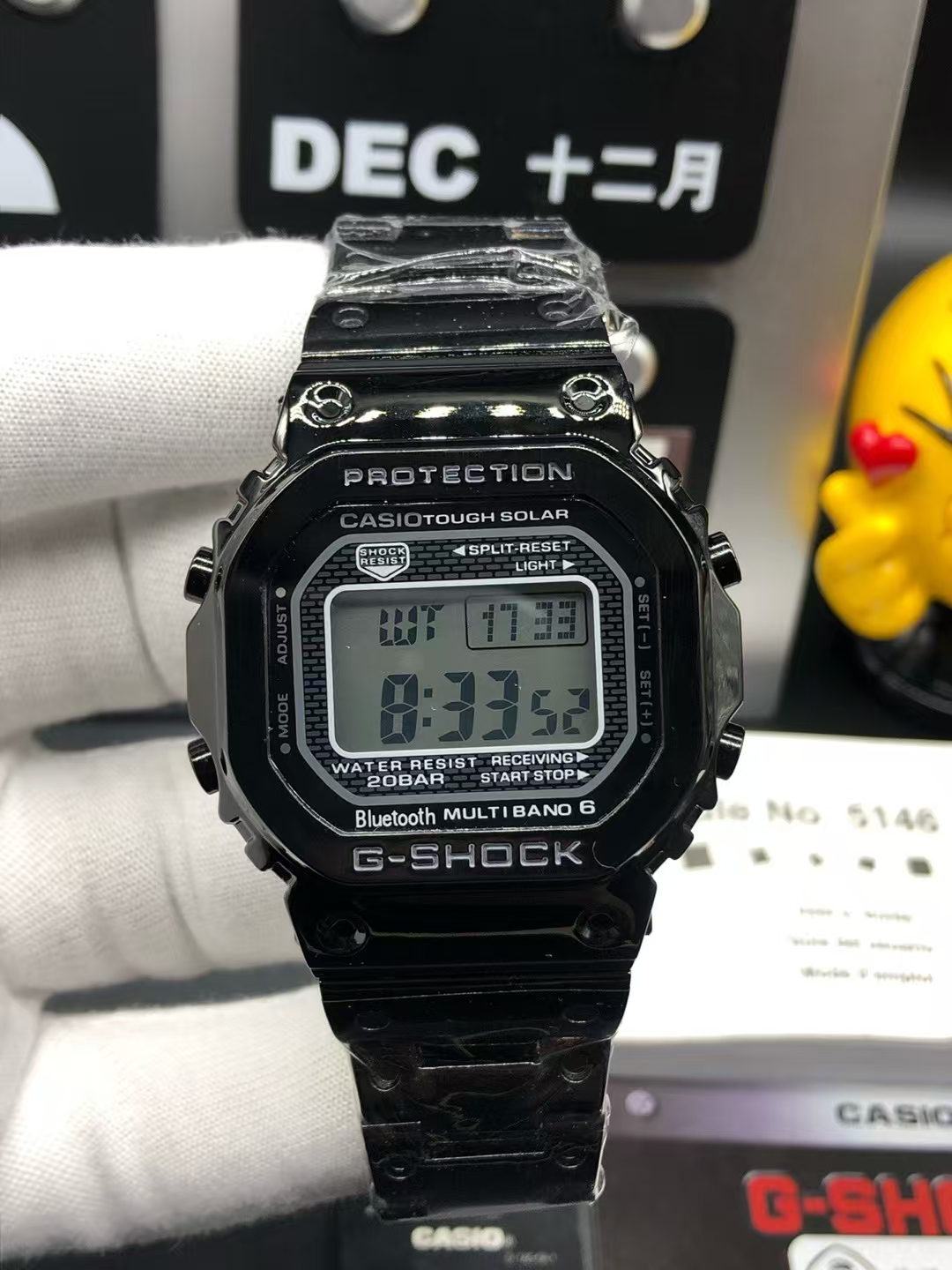 Unknown 卡西欧G-SHOCK GMW-B5000系列、35周年限量电子运动表 “鲞両” 售+海外订单 30米防水 百搭的电子表