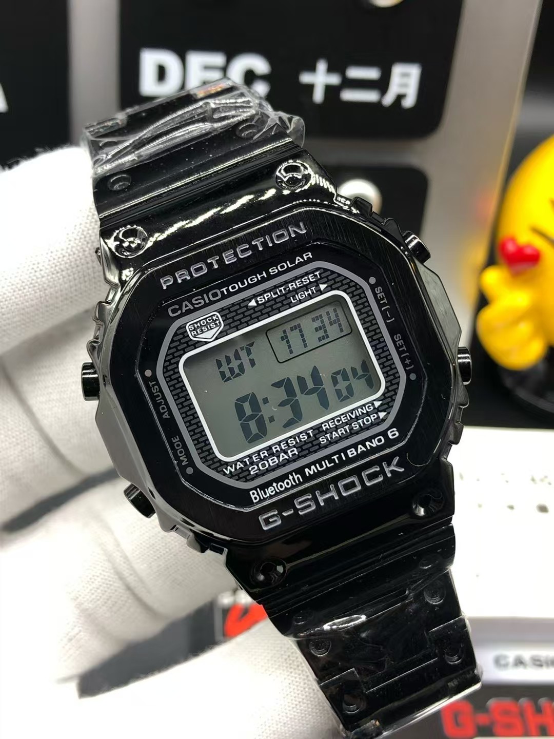 Unknown 卡西欧G-SHOCK GMW-B5000系列、35周年限量电子运动表 “鲞両” 售+海外订单 30米防水 百搭的电子表