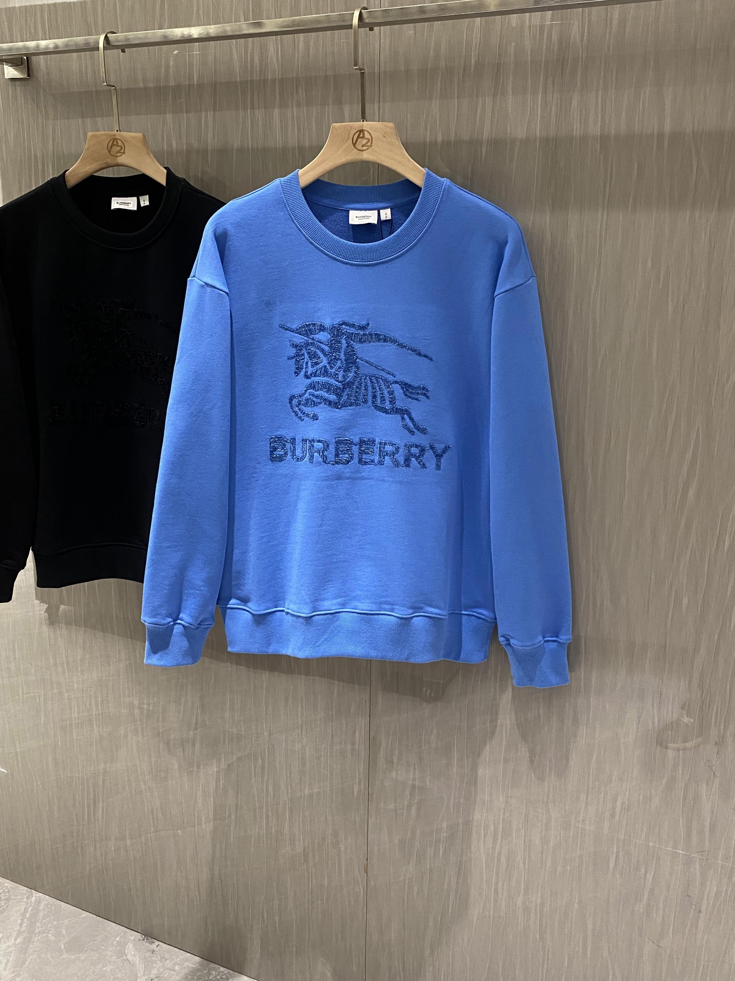 Burberry Clothing Sweatshirts Embroidery Unisex Cotton Fashion