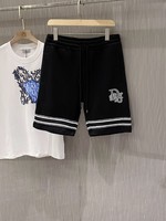 Dior Clothing Shorts Embroidery Cotton Spring/Summer Collection Fashion Sweatpants
