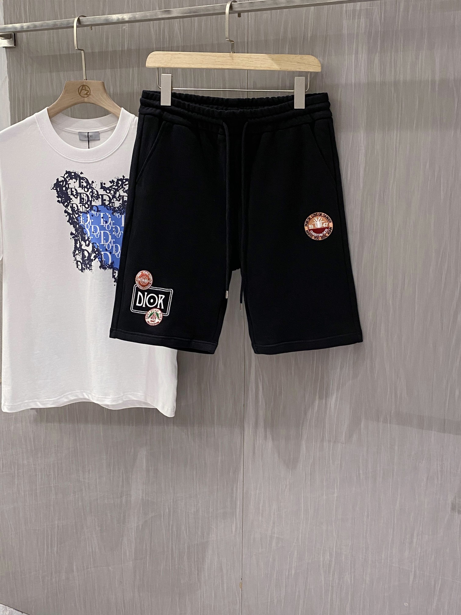 Dior Clothing Shorts Embroidery Cotton Spring/Summer Collection Fashion Sweatpants