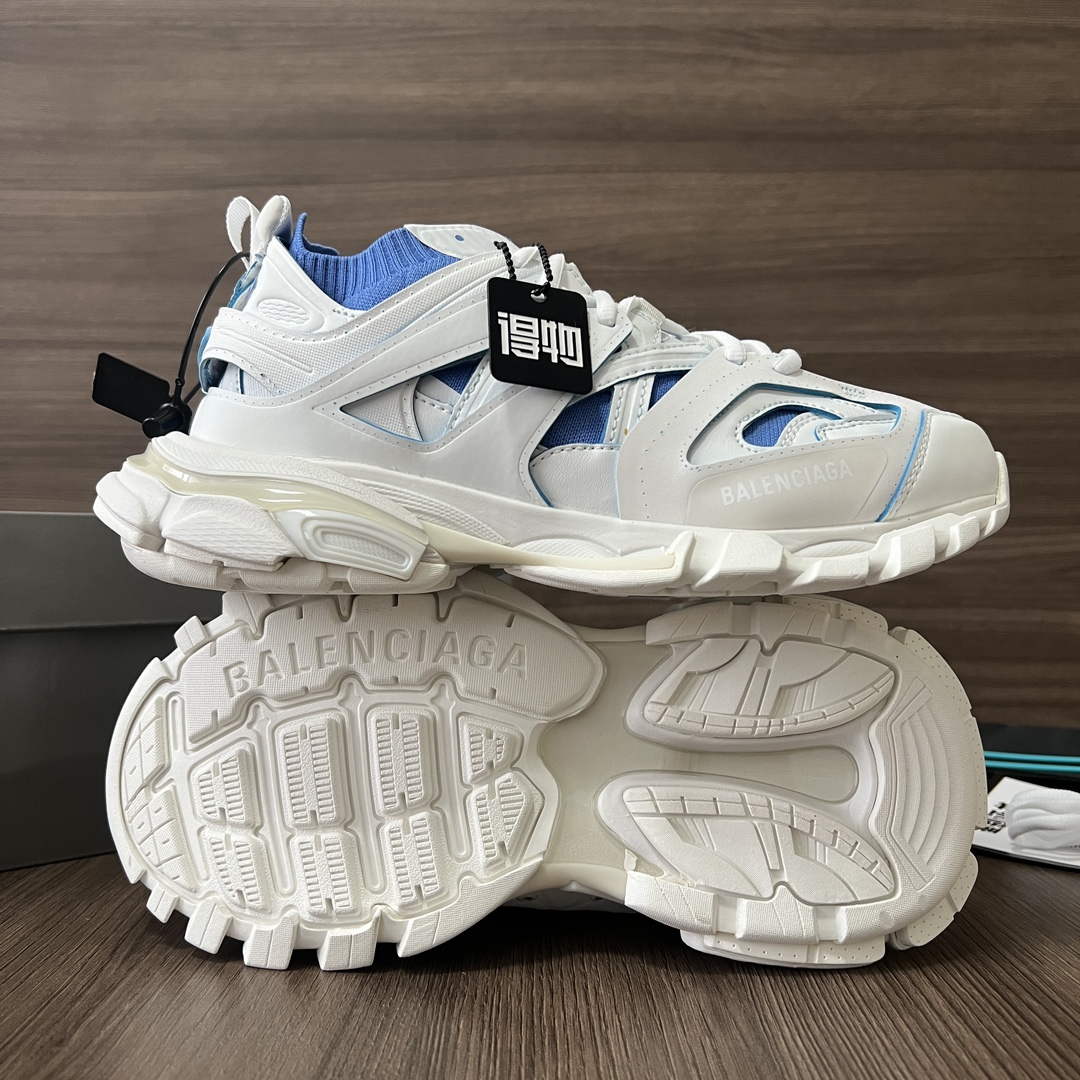 Hermès 巴黎世家3 0 三代户外概念鞋白蓝飞织Balenciaga Sneaker Tess s