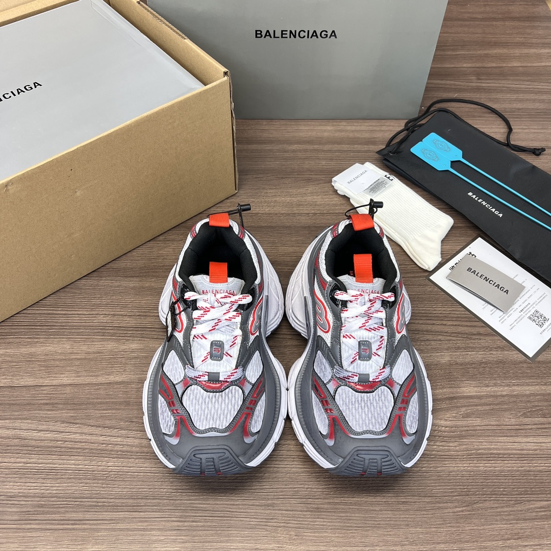 Balenciaga Shoes Sneakers High Quality Online
 Grey Orange Red Gauze TPU Sweatpants