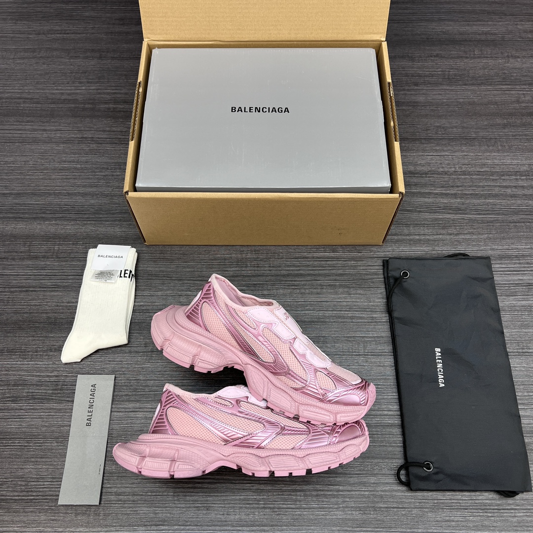 Balenciaga 纯 本Balenciaga Phantom Sneaker 巴黎世家3XL粉色一脚蹬 在延续 Track Trainer 户外轮廓和复杂鞋面结构的同时