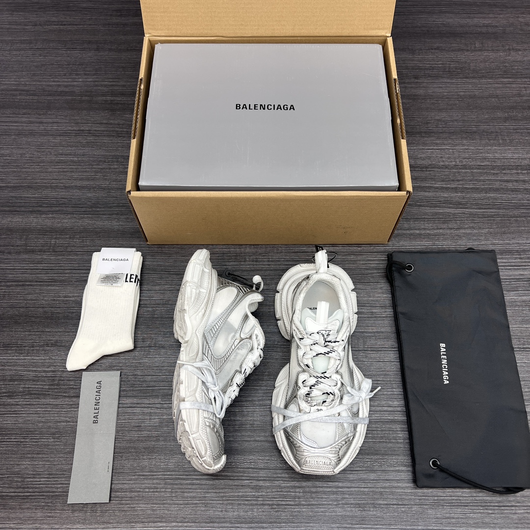 Balenciaga Balenciaga Phantom Sneaker 巴黎世家全新做旧 #3XL 白银网纱十代潮流跑鞋