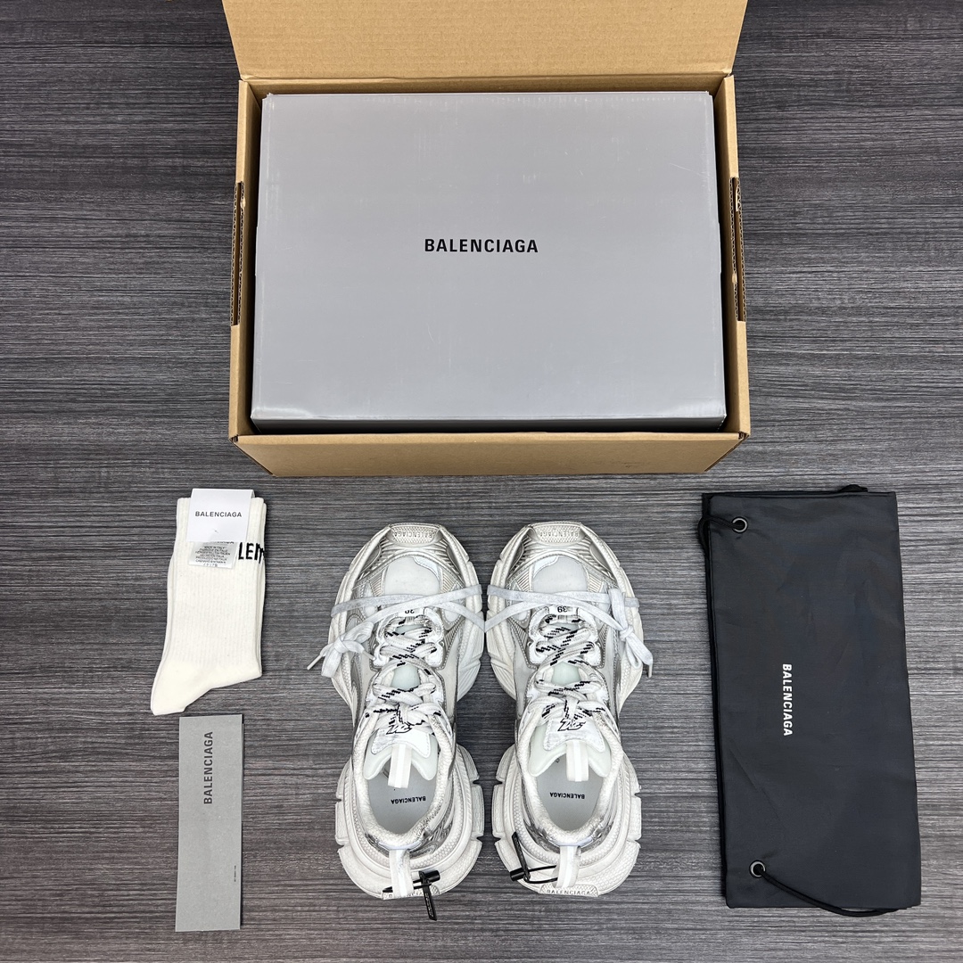 Balenciaga Balenciaga Phantom Sneaker 巴黎世家全新做旧 #3XL 白银网纱十代潮流跑鞋