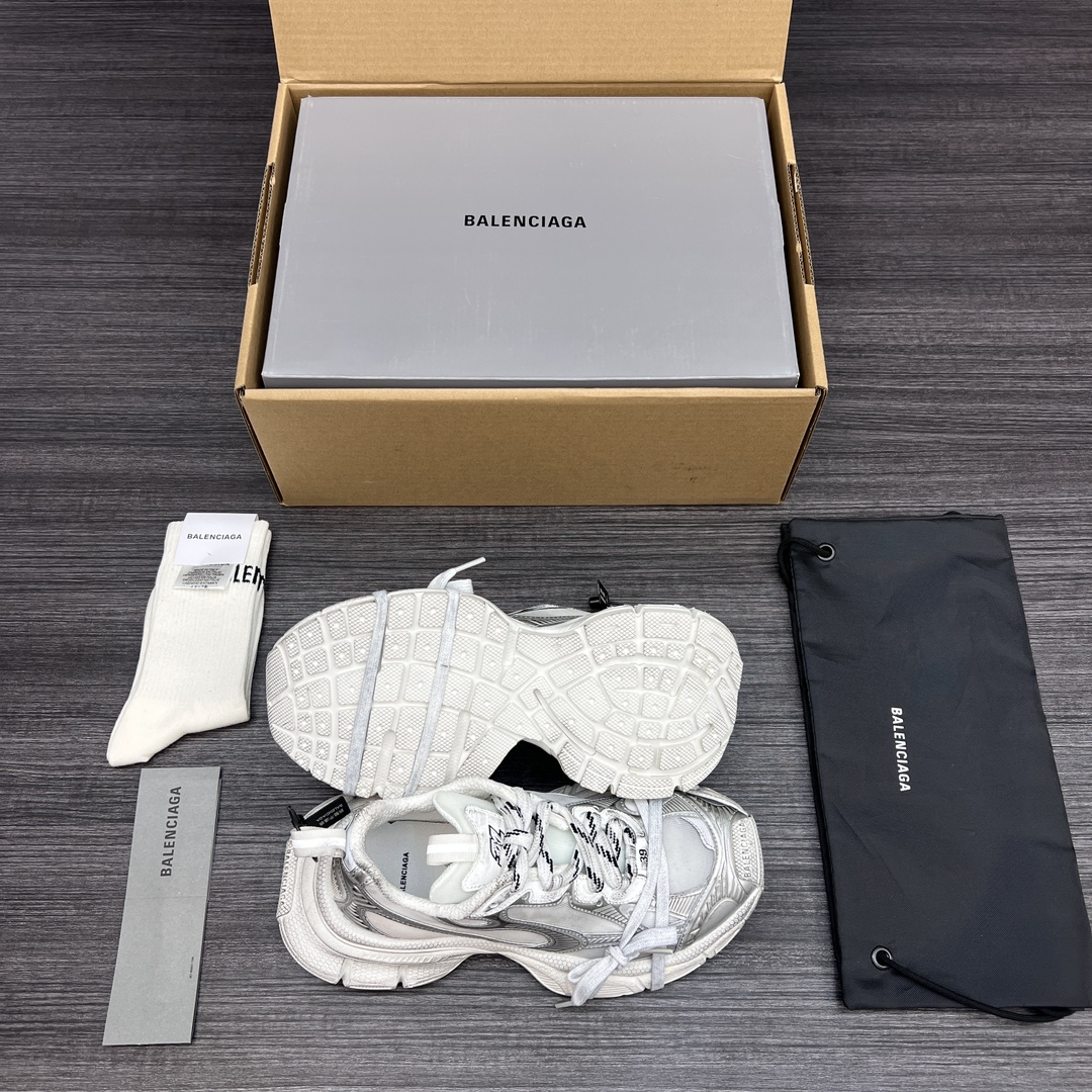 Balenciaga Balenciaga Phantom Sneaker 巴黎世家全新做旧 #3XL 白银网纱十代潮流跑鞋