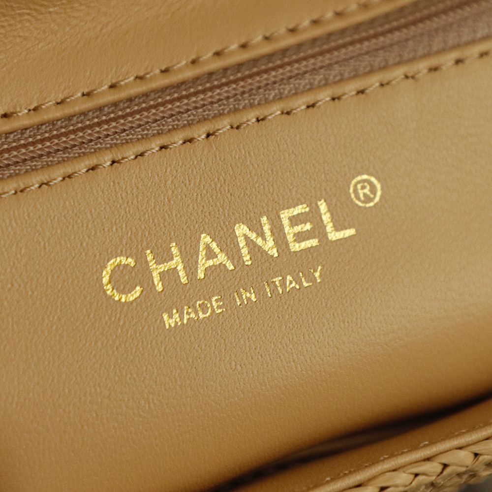 Chanel 26C Spring Raffia Top Handle Flap Bag, 13*19*7cm, AS4416 8 i1754821556531 8572 0 7