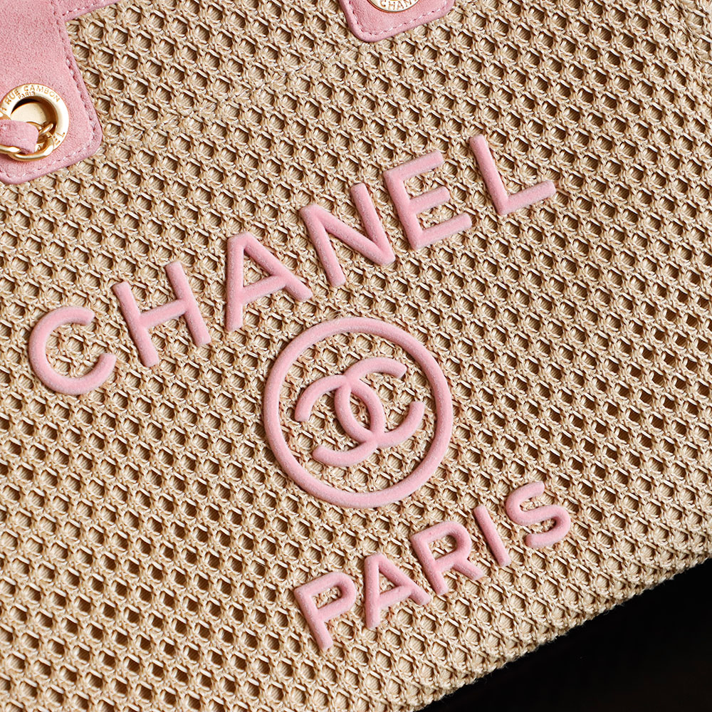 Chanel Spring Woven Beach Bag - Beige and Pink, Perfect for Vacation 9 i1756390580828 925 0 2