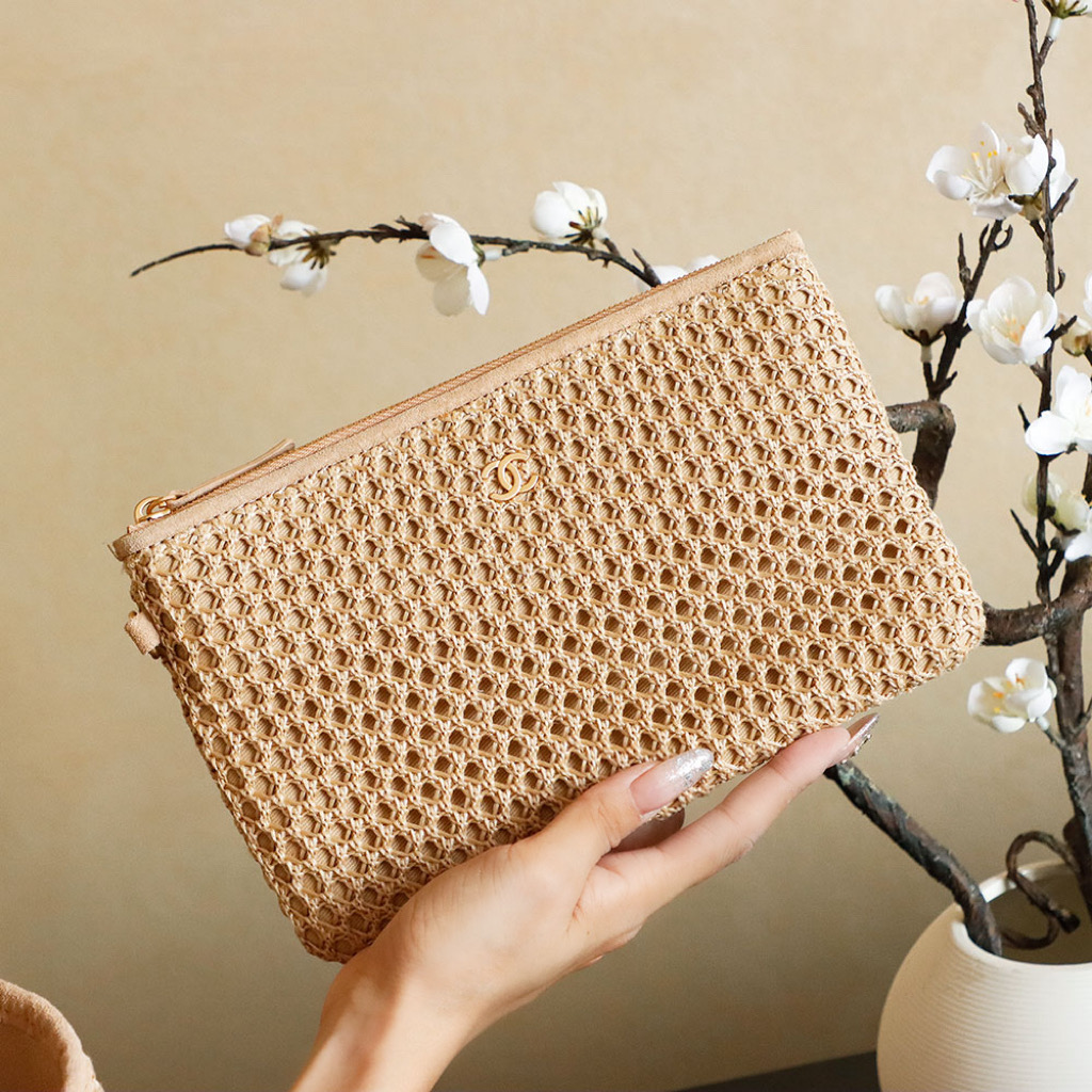 Chanel Raffia Tote Bag with Chain Detail, Beige, Spring Collection 7 i1756390647582 6321 0 6
