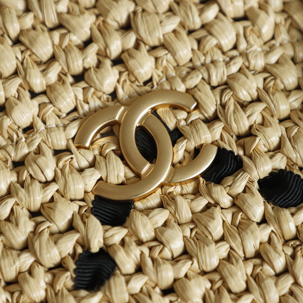 Chanel Raffia Woven Tote Bag, Resort Collection Shoulder Bag, Small 8 i1757060773055 36 0 8