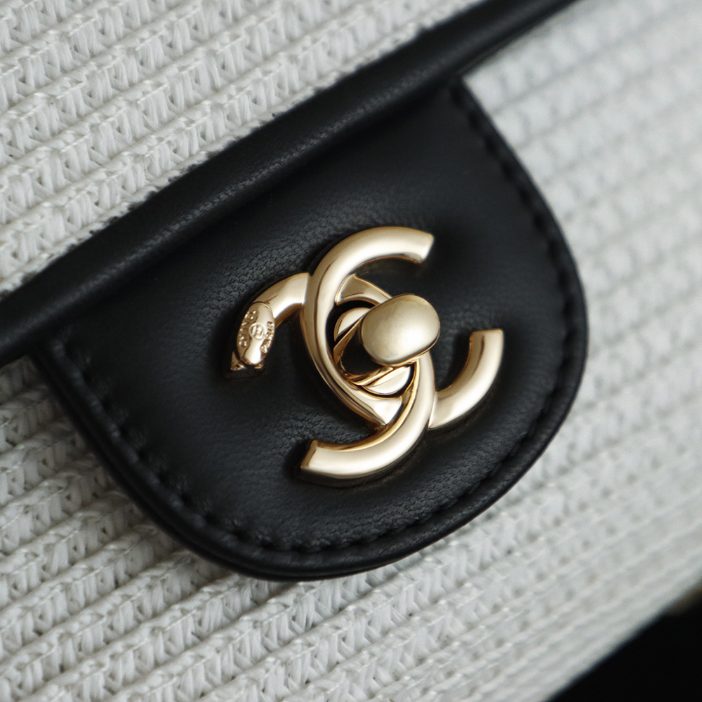 Chanel Woven Raffia Flap Bag, Classic Design, Summer Style Handbag, 20cm/25cm 8 i1757061111726 6420 0 6
