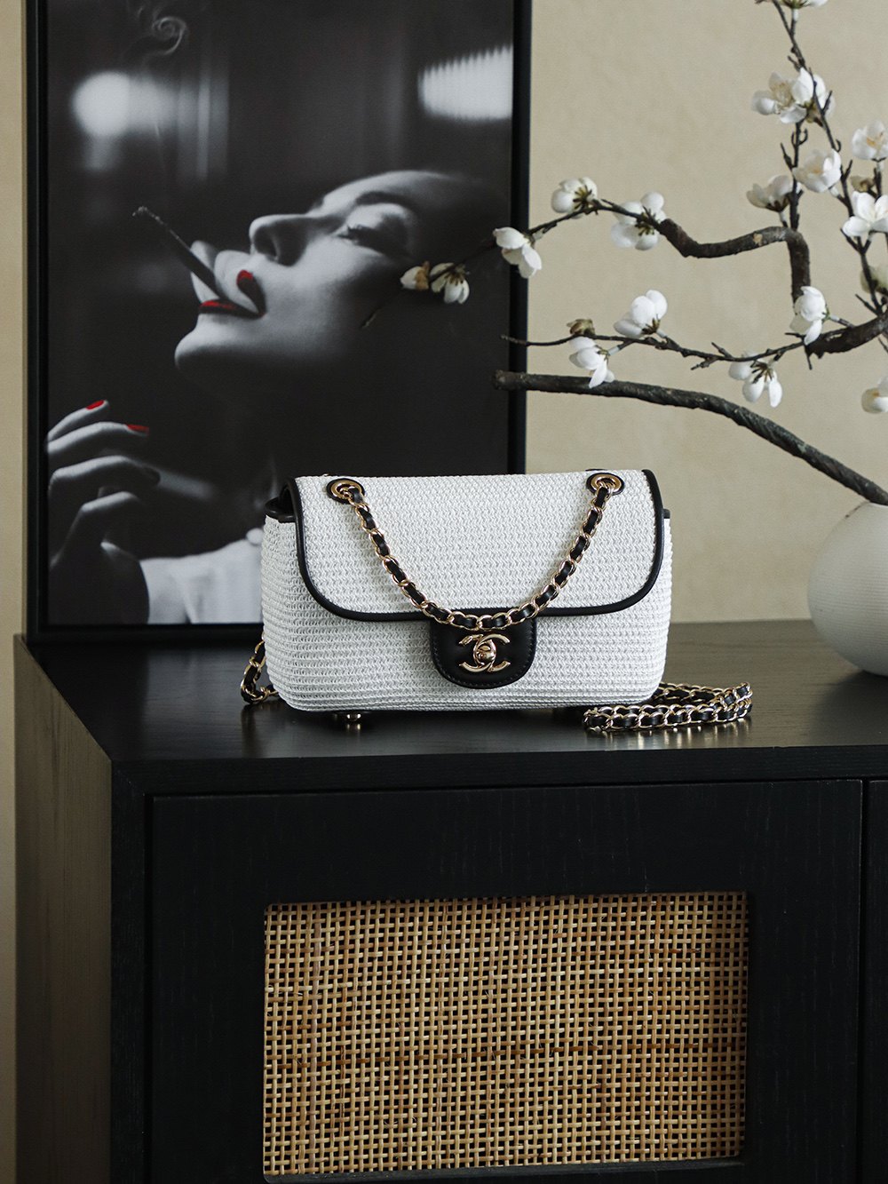 Chanel Woven Raffia Flap Bag, Classic Design, Summer Style Handbag, 20cm/25cm 2 i1757061111742 7375 0 0
